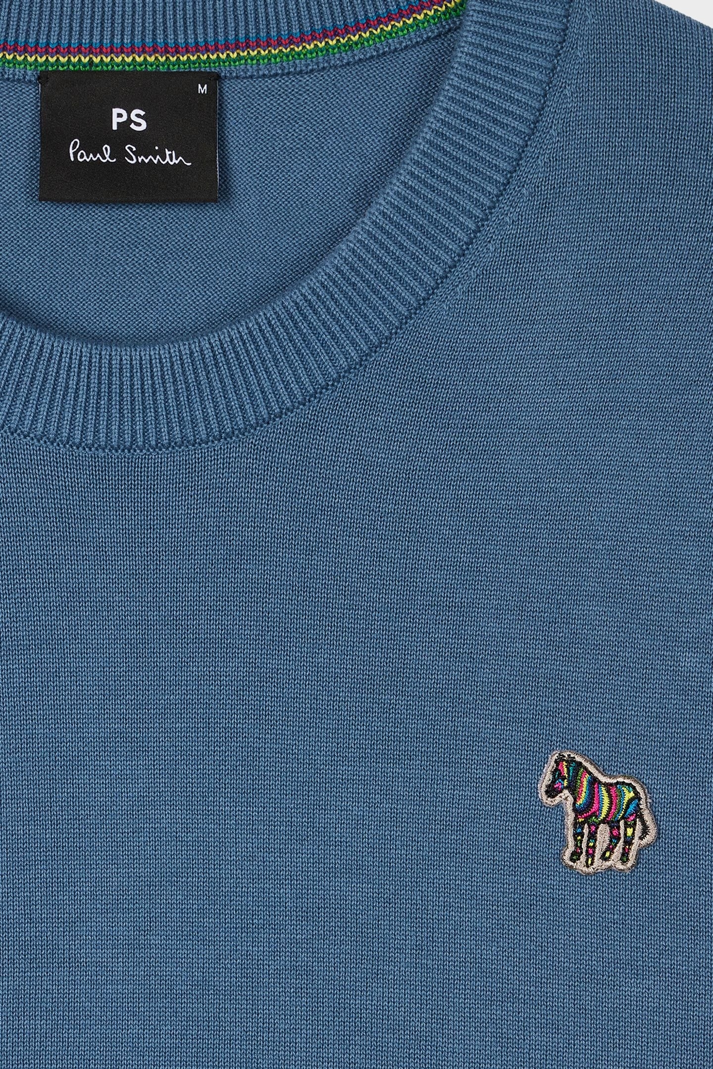 SWEATER CREW NECK ZEB BAD GREYISH BLUE 3