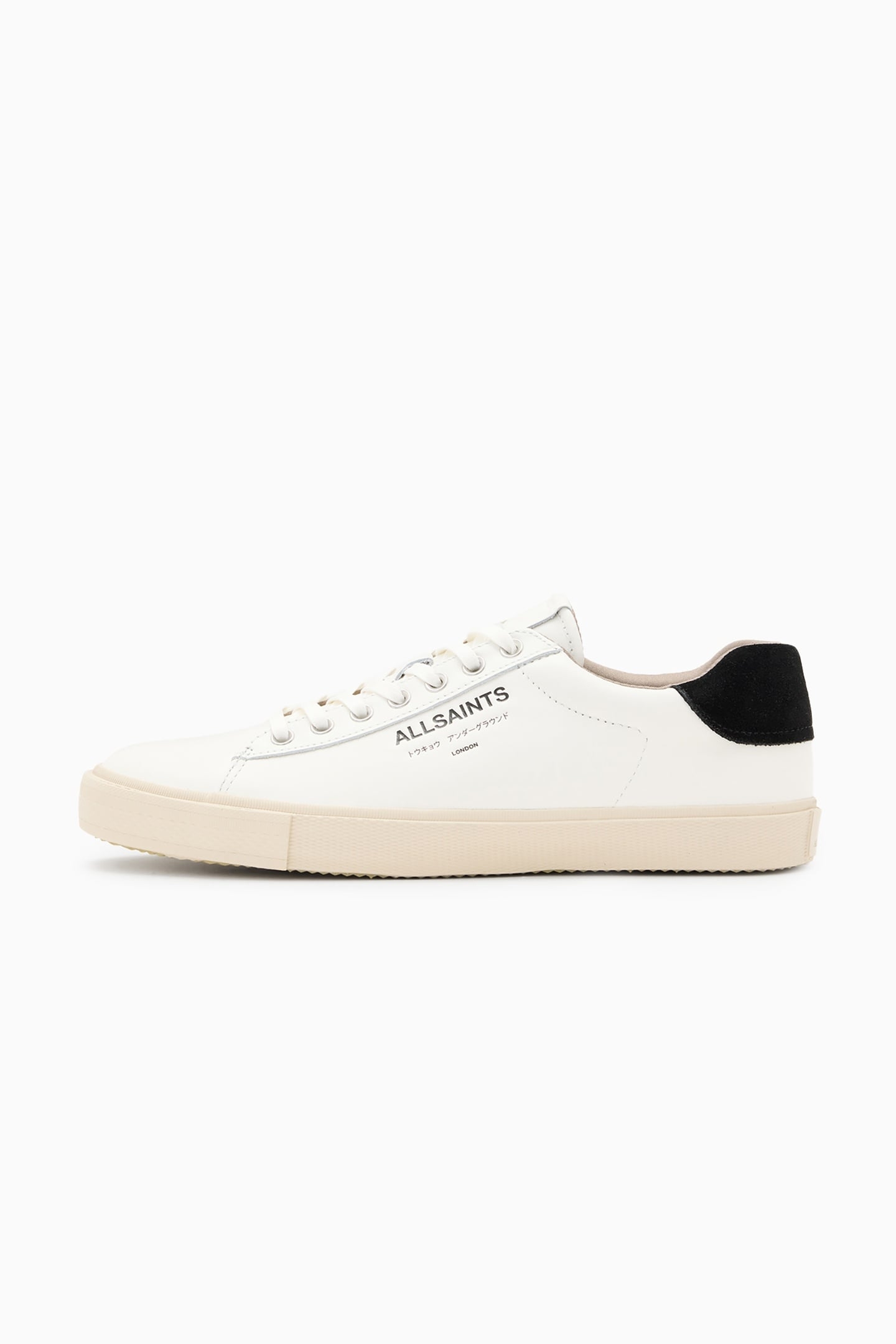UNDGRND LTHR LOW TOP WHITE/BLACK 5