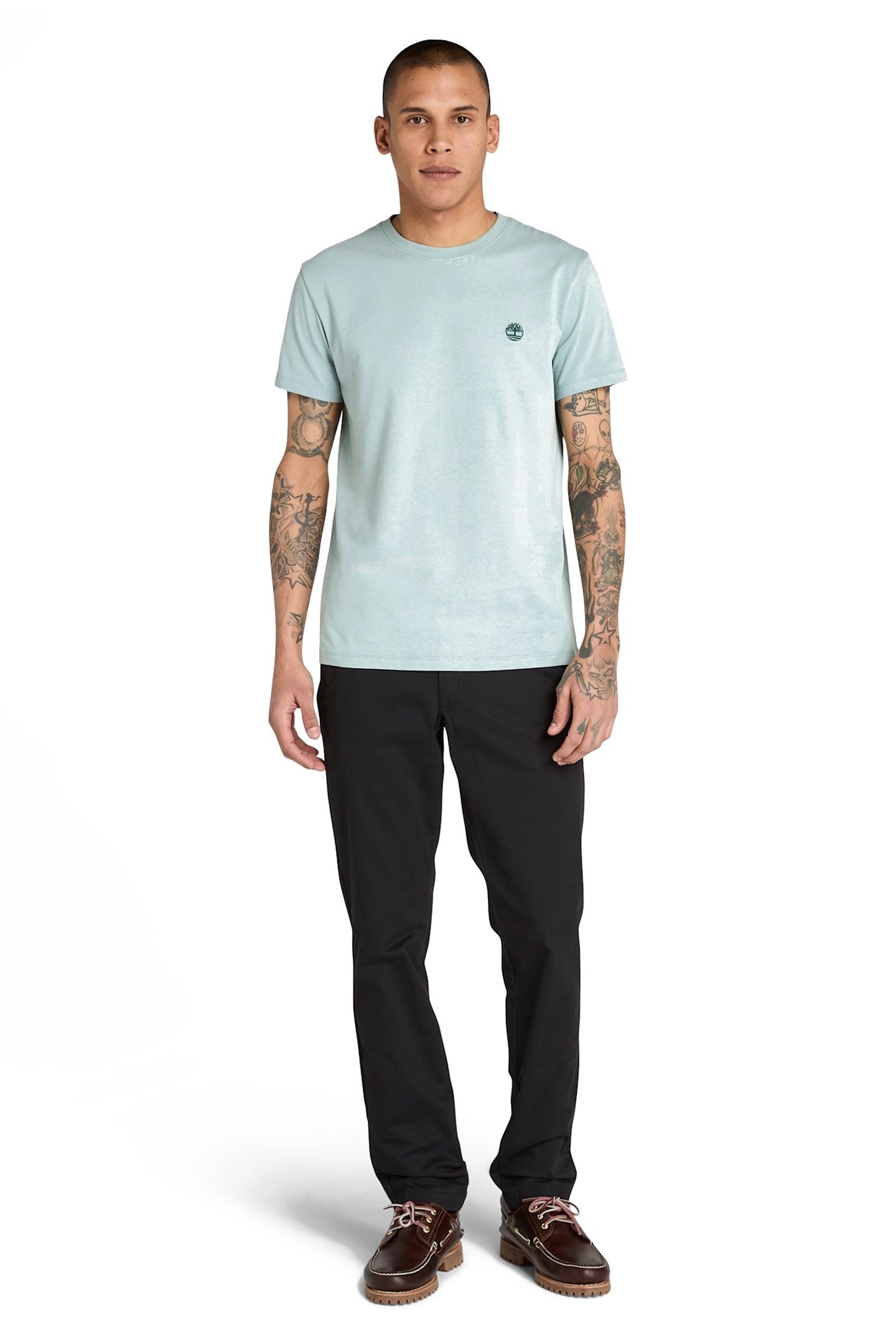 DUNSTAN RIVER SHORT SLEEVE TEE SILVER BLUE 3