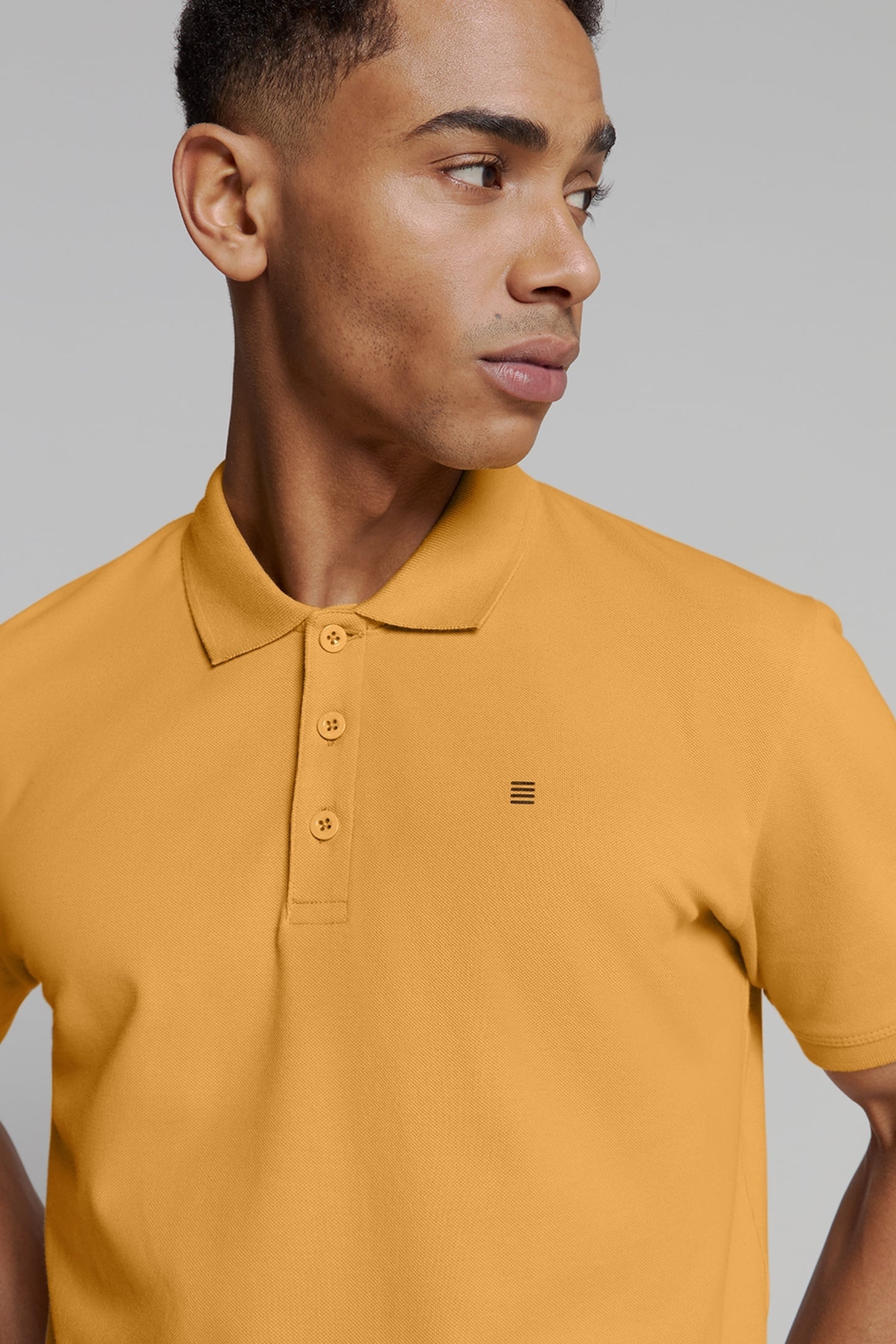 POLO PIQUE SOLID STRETCH YELLOW 6