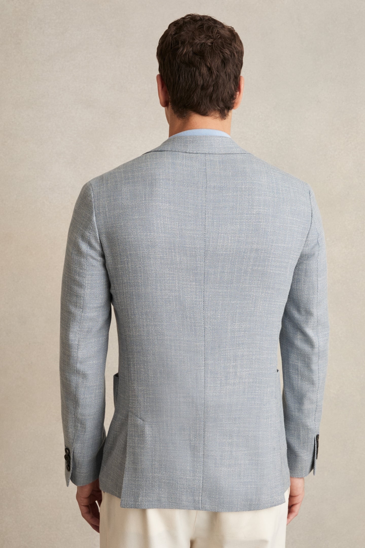 SB 2B NOTCH TEXTURED BLAZER SOFT BLUE 3