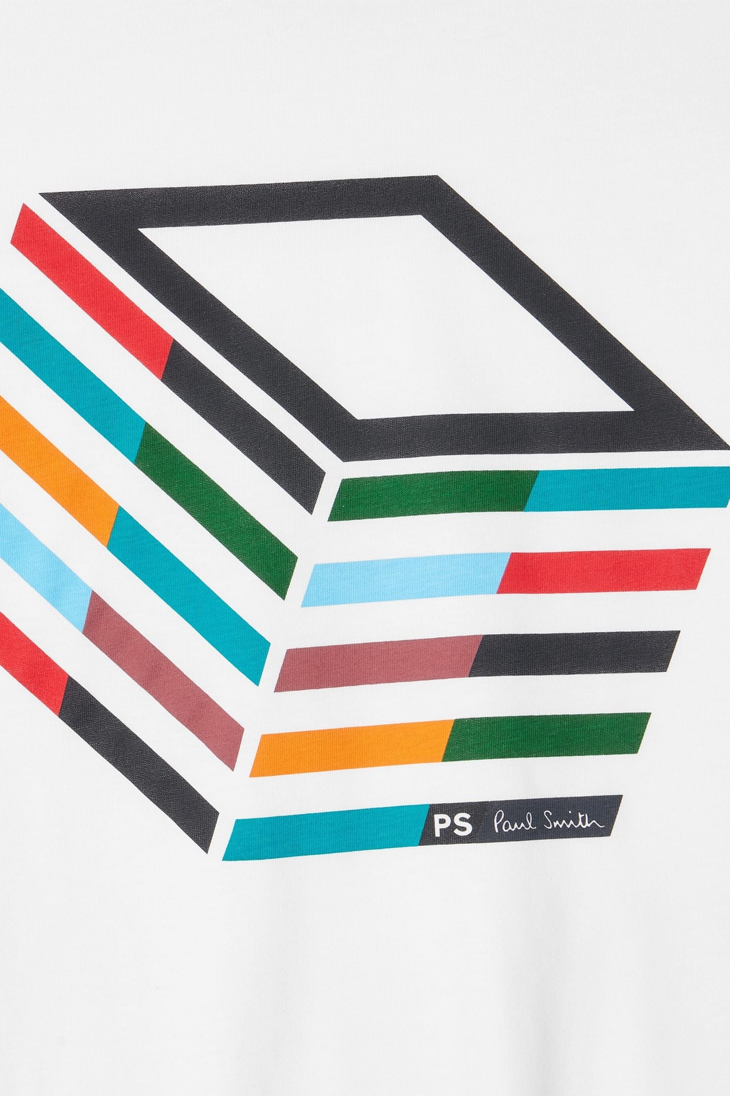 REG FIT T SHIRT CUBE WHITE 3