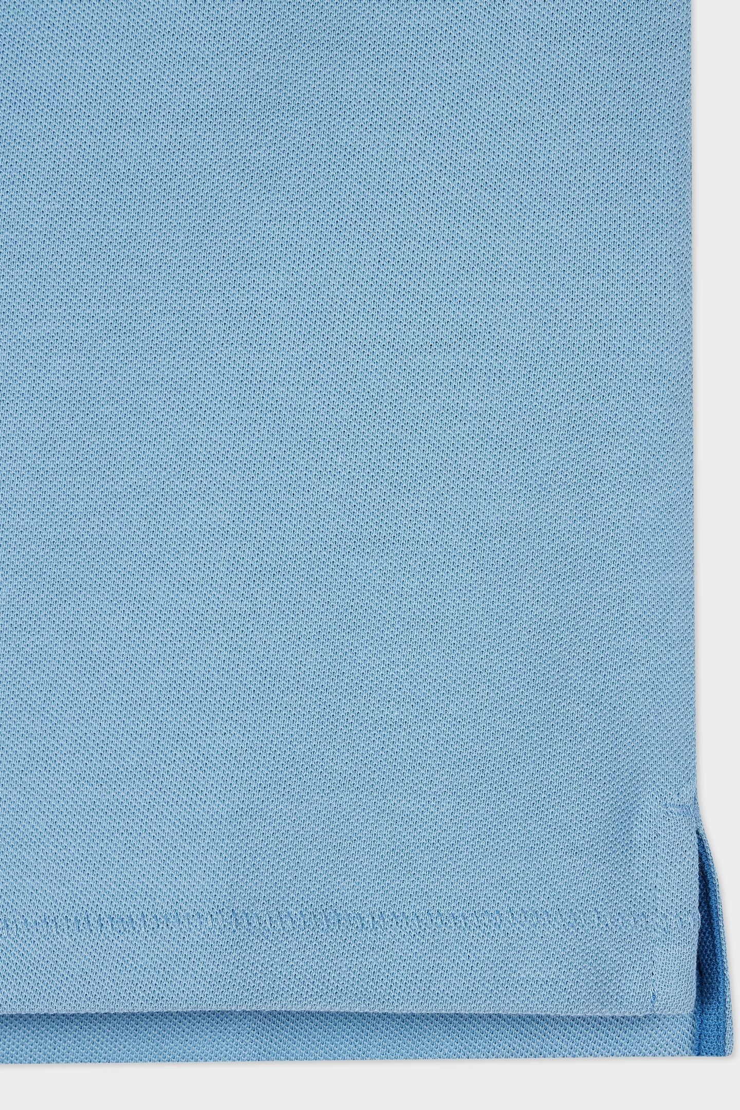 REG FIT SS POLO SHIRT ZEBRA LIGHT BLUE 6