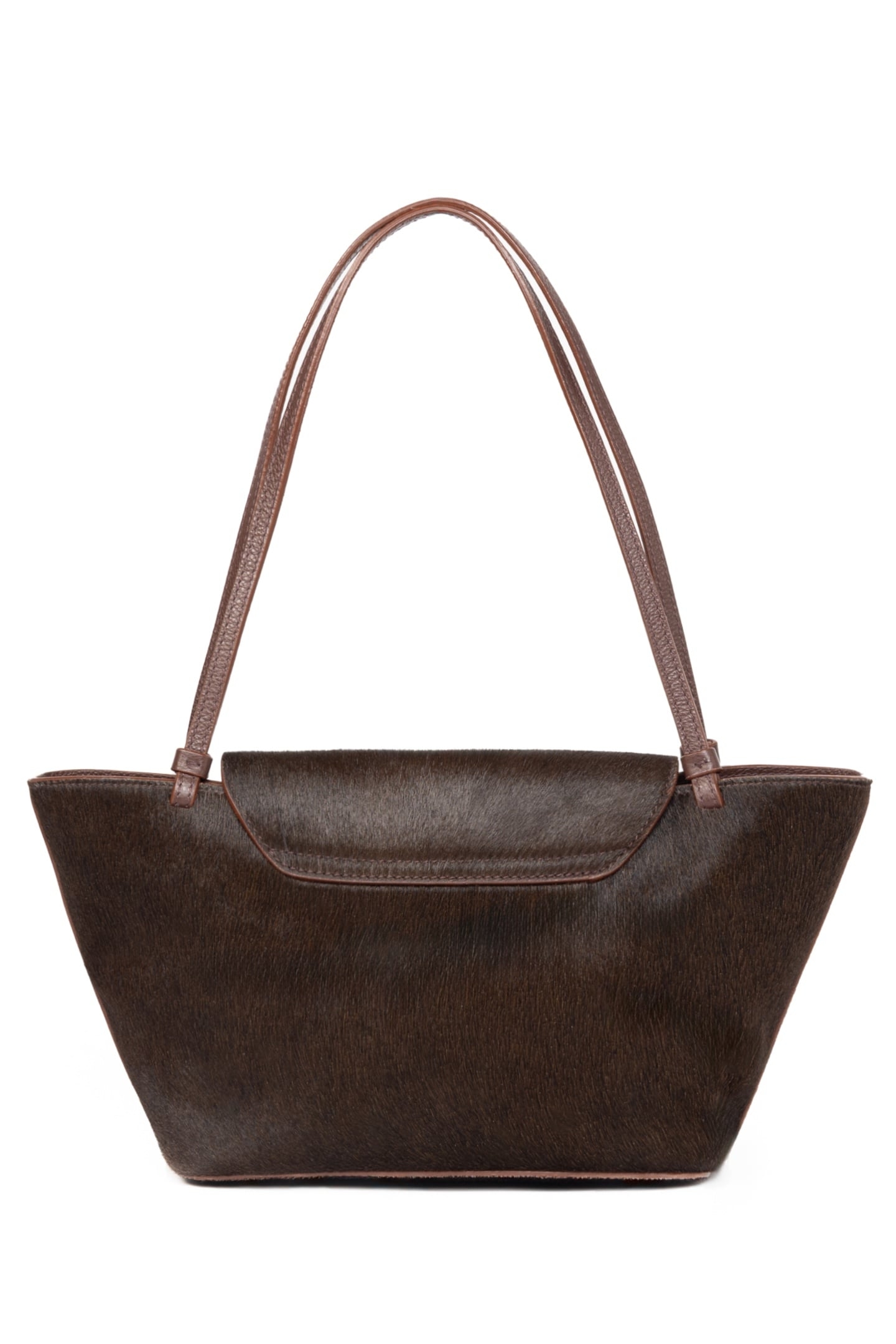 COURRIER TOTE CALF LEATHER DARK BROWN 2