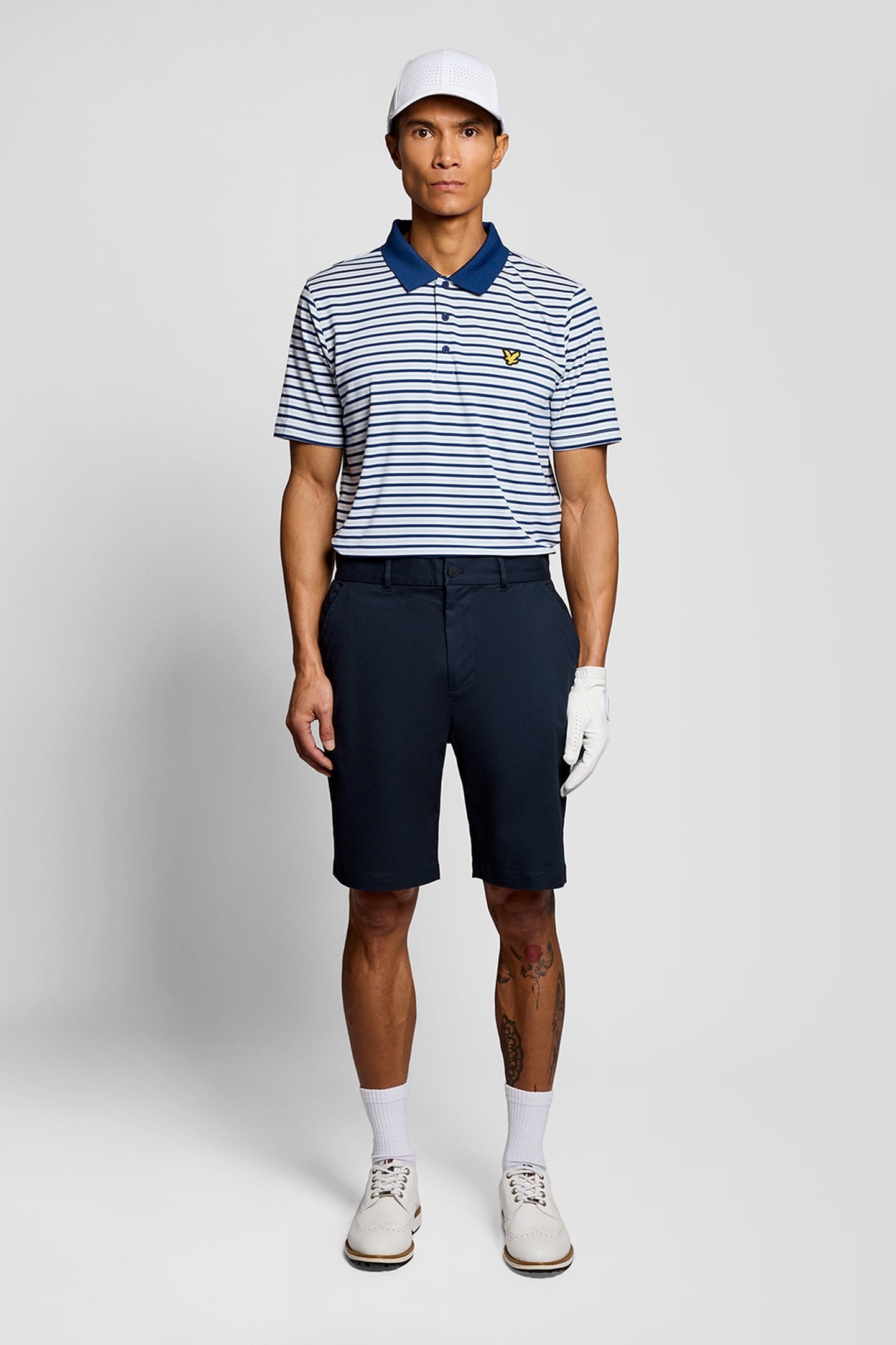 COURSE STRETCH CHINO SHORTS DARK NAVY 1
