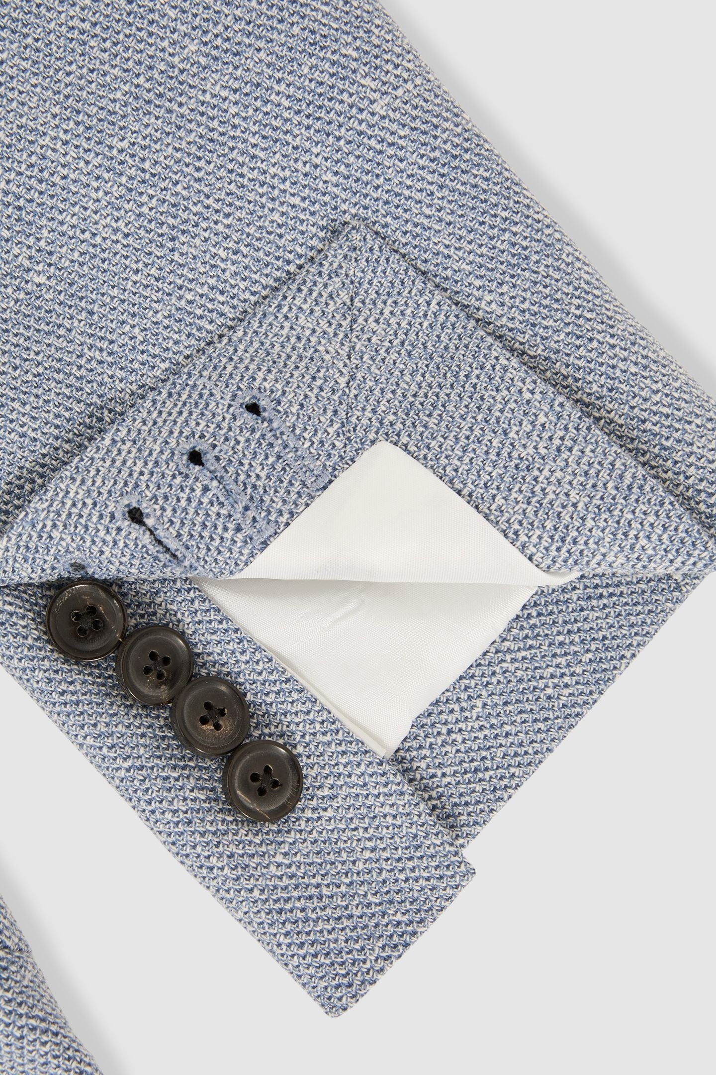 SB 2B NOTCH TEXTURED BLAZER SOFT BLUE 7