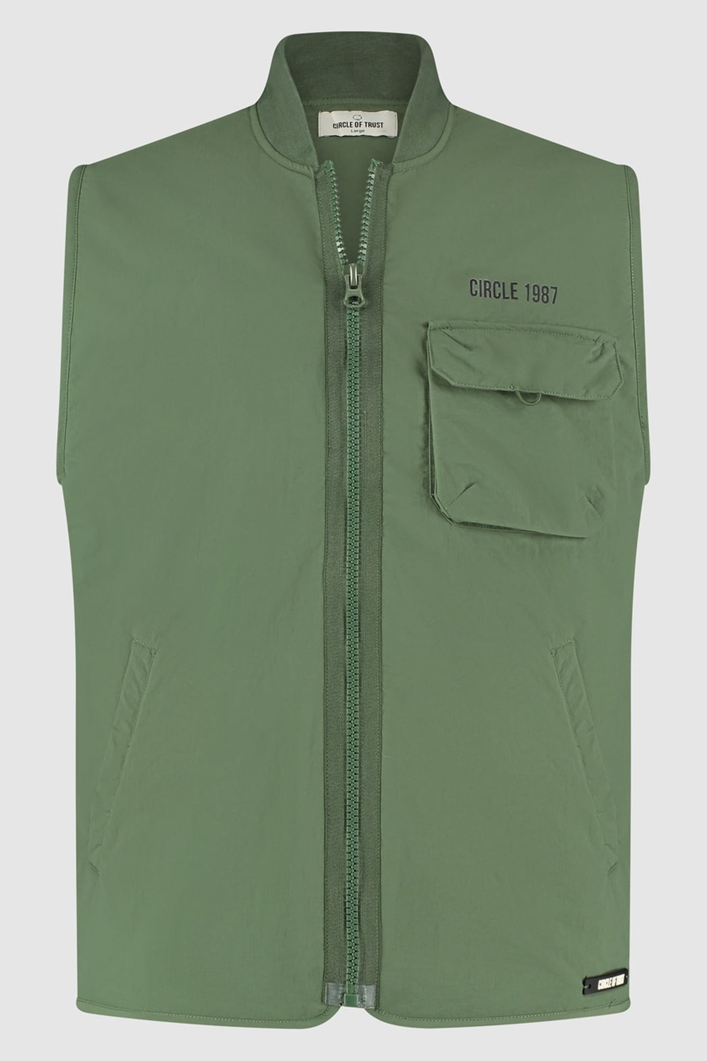 ZAYDEN BODYWARMER OLIVE LEAF 1