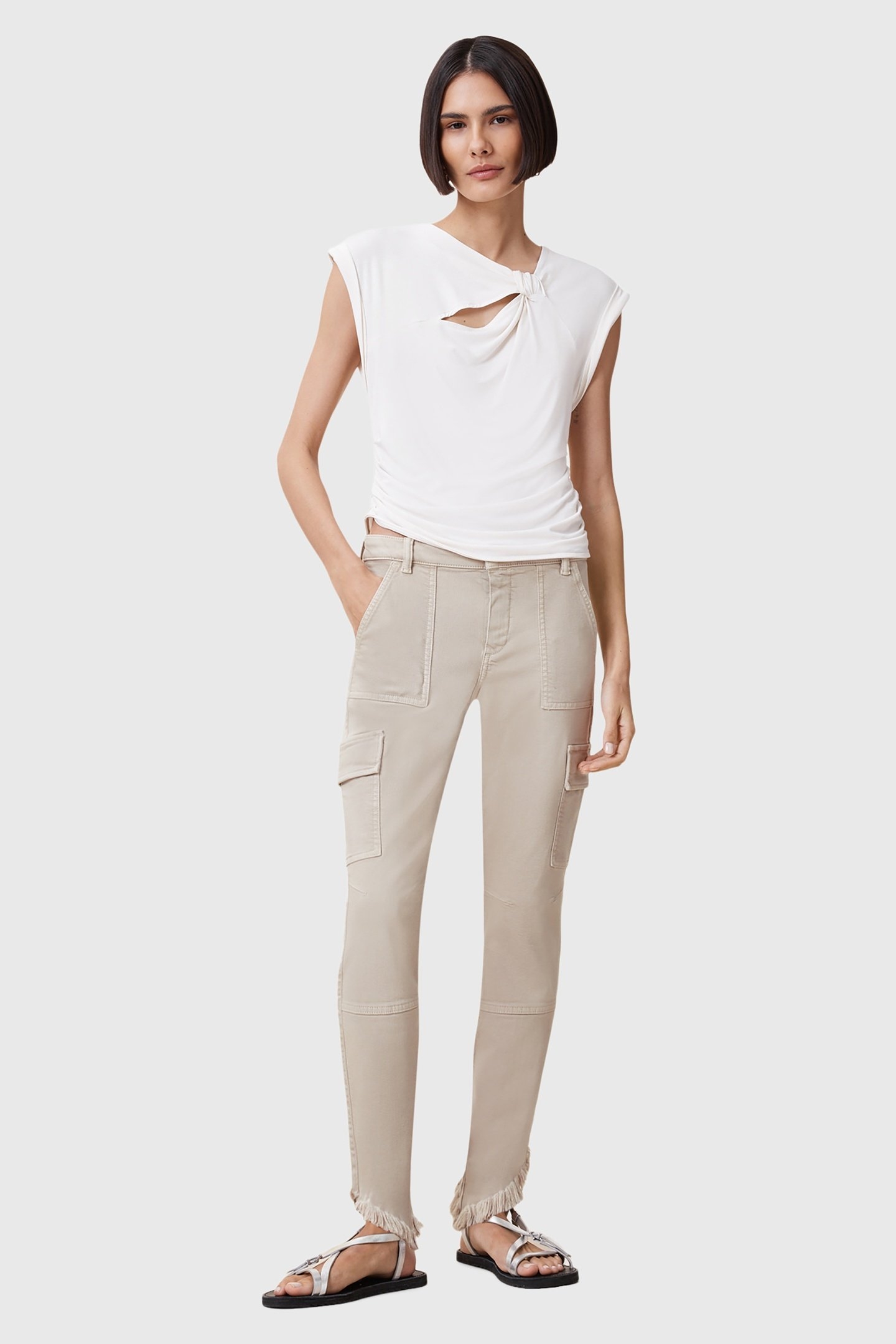 DURAN ASYM JEAN CREAM WHITE 2