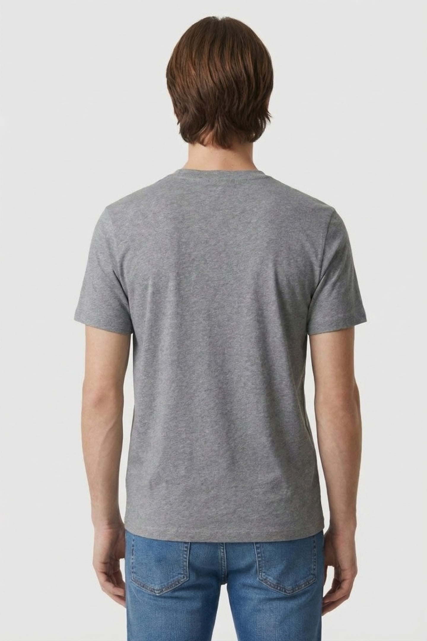 DARKGREY MELANGE T-SHIRT CREWNECK 2