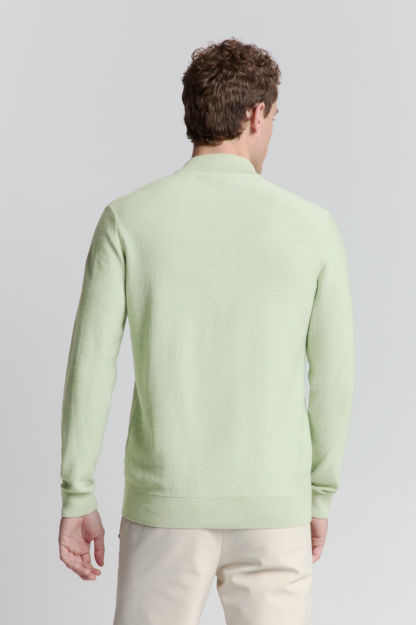 PULLOVER HALF ZIP MELANGE MINT 2