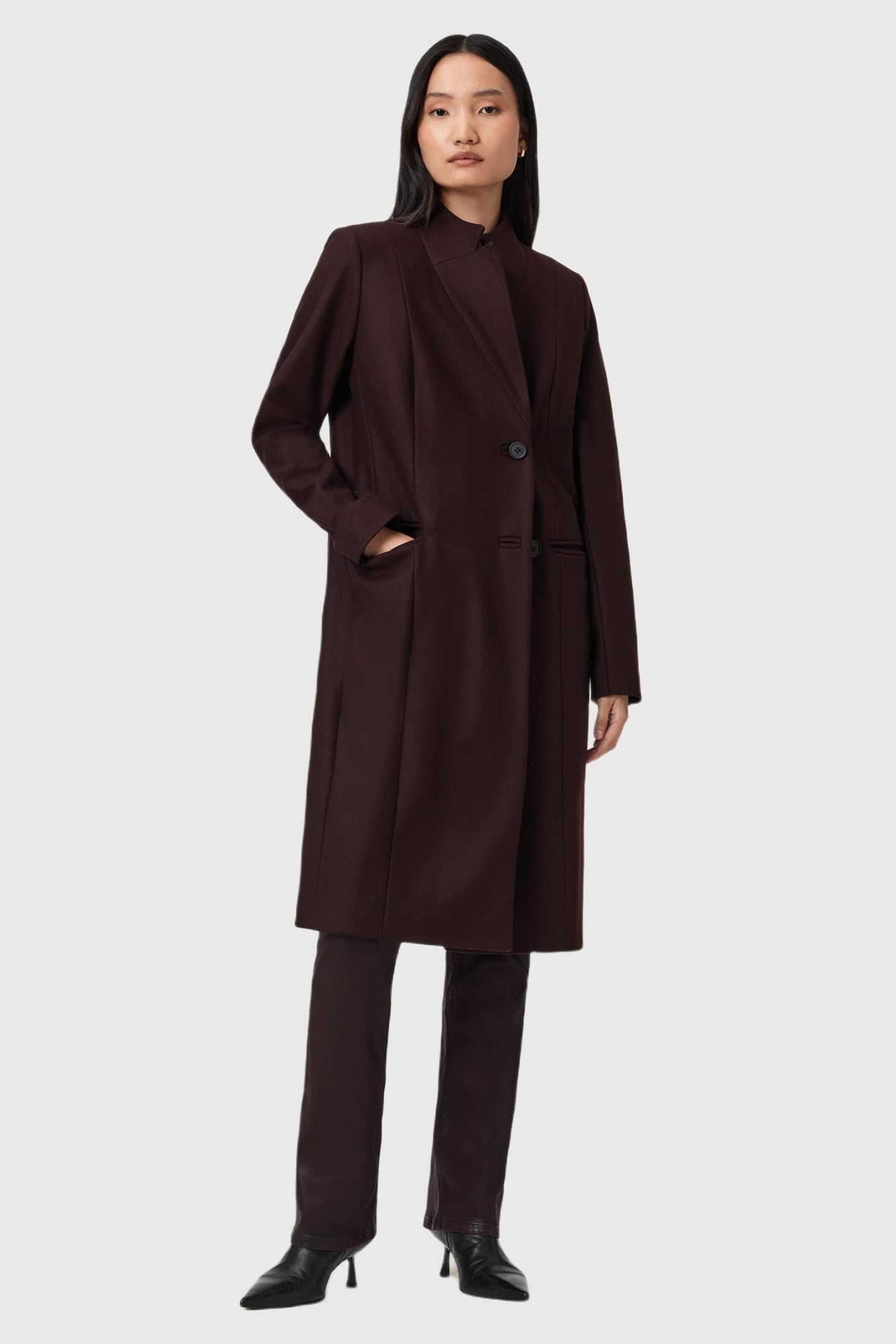 SIDNEY COAT OXBLOOD RED 2