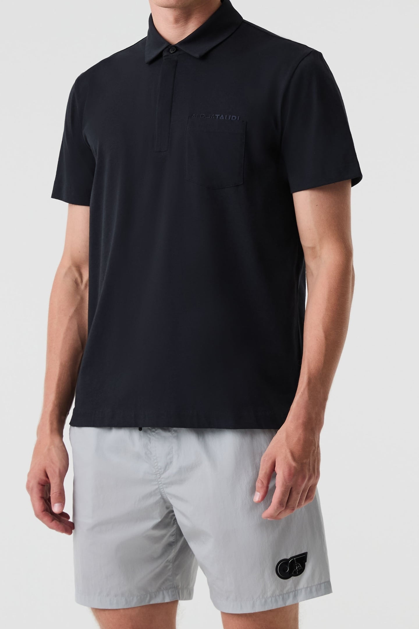 JOMAR V1.Y9.01 POLO SHIRT SHORT BLACK 1