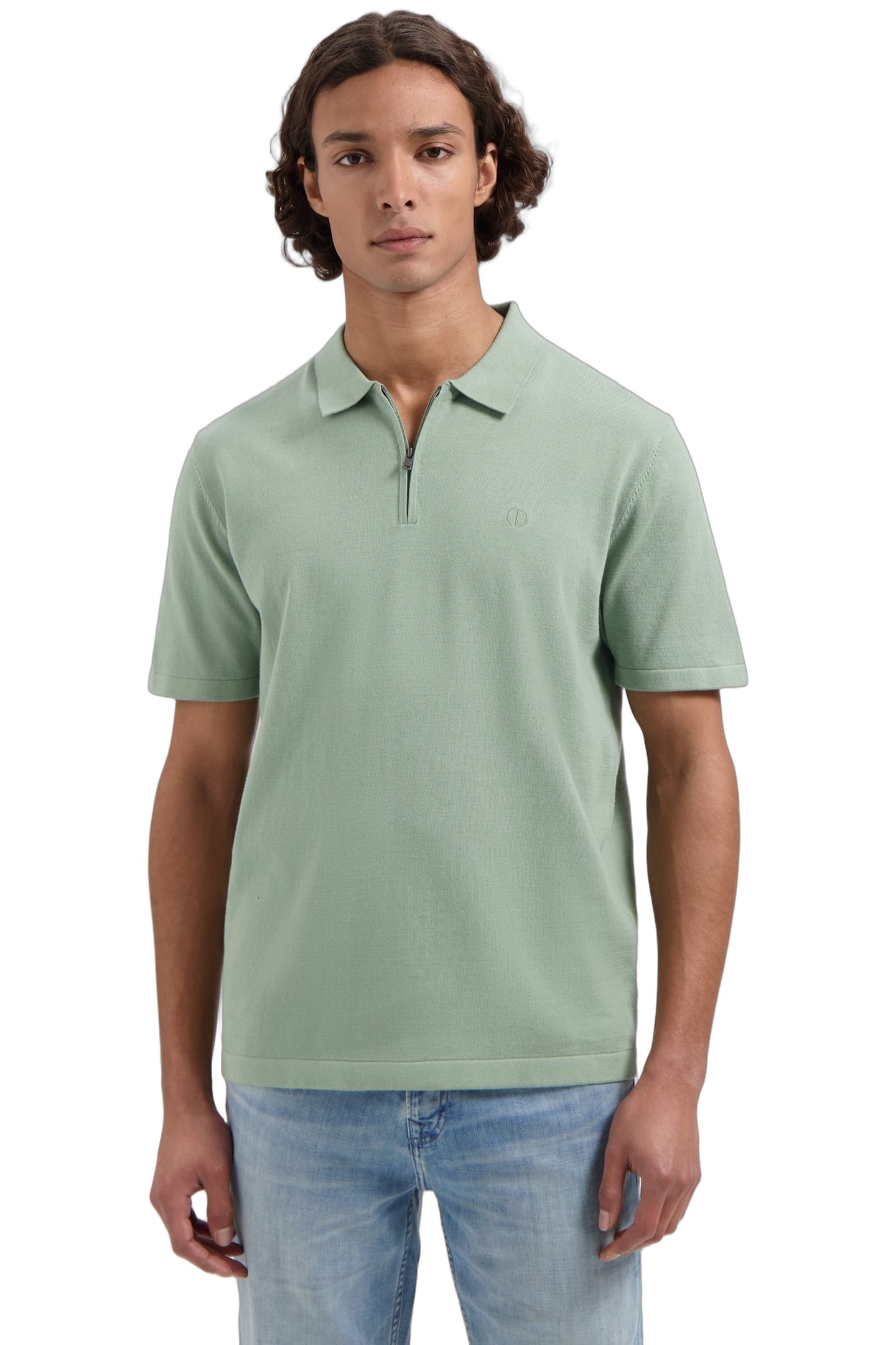 DS_DORIAN ZIP POLO LILY PAD 1