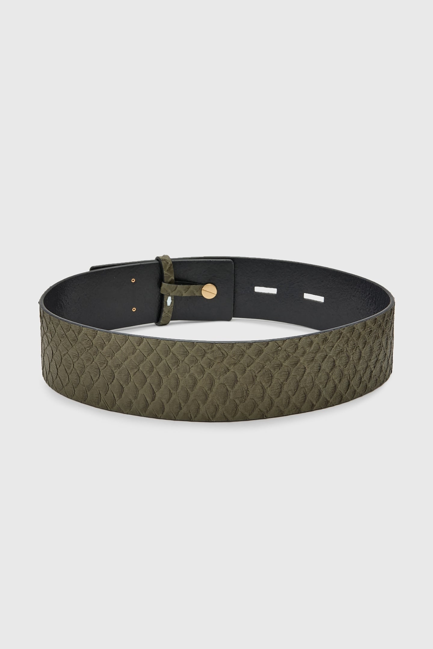 ANANTA STUDDED BELT OLIVE GREEN 5