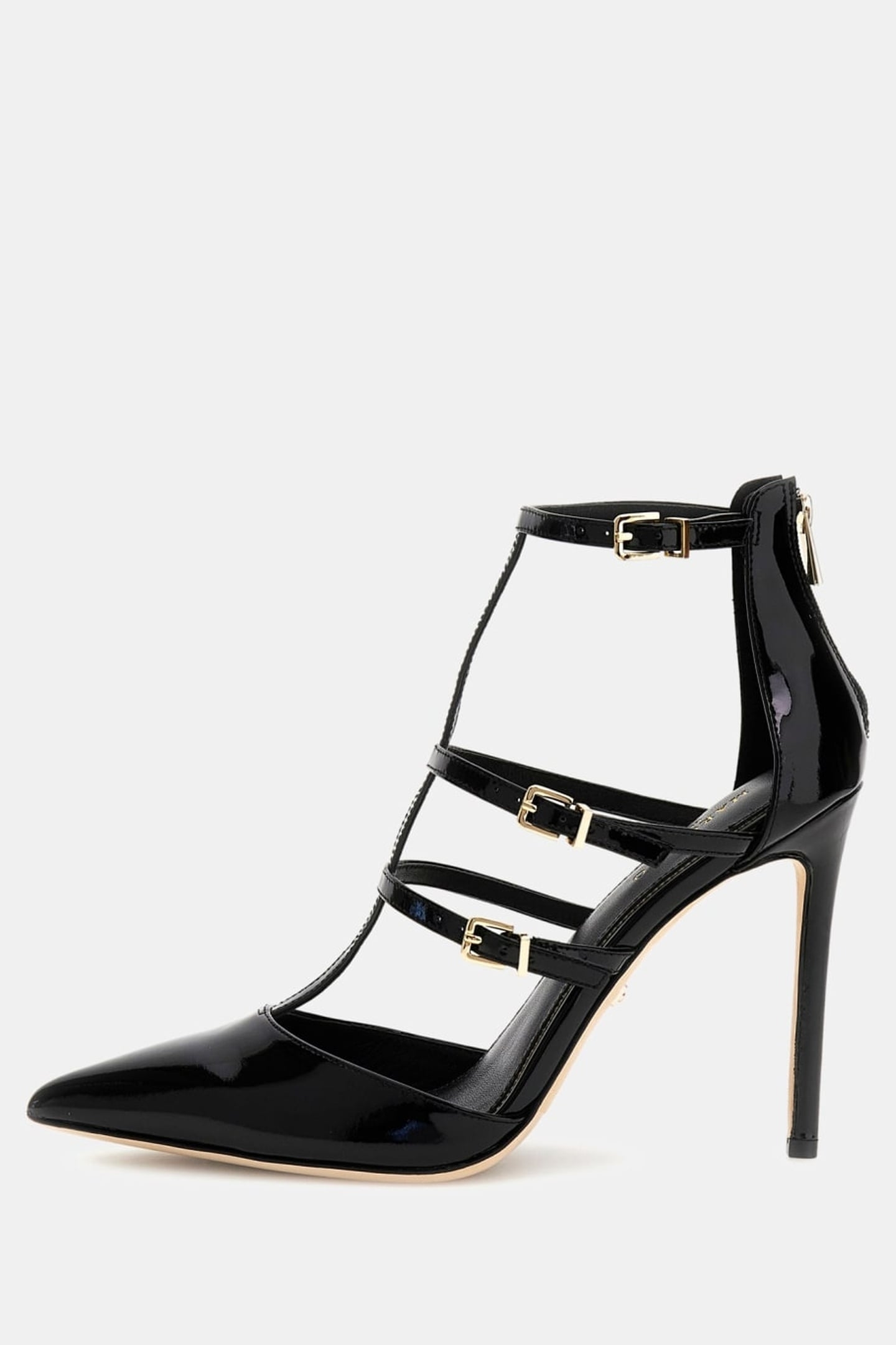 MARCIANO BY GUESS MULTISTRAP PUMP JET BLACK 1