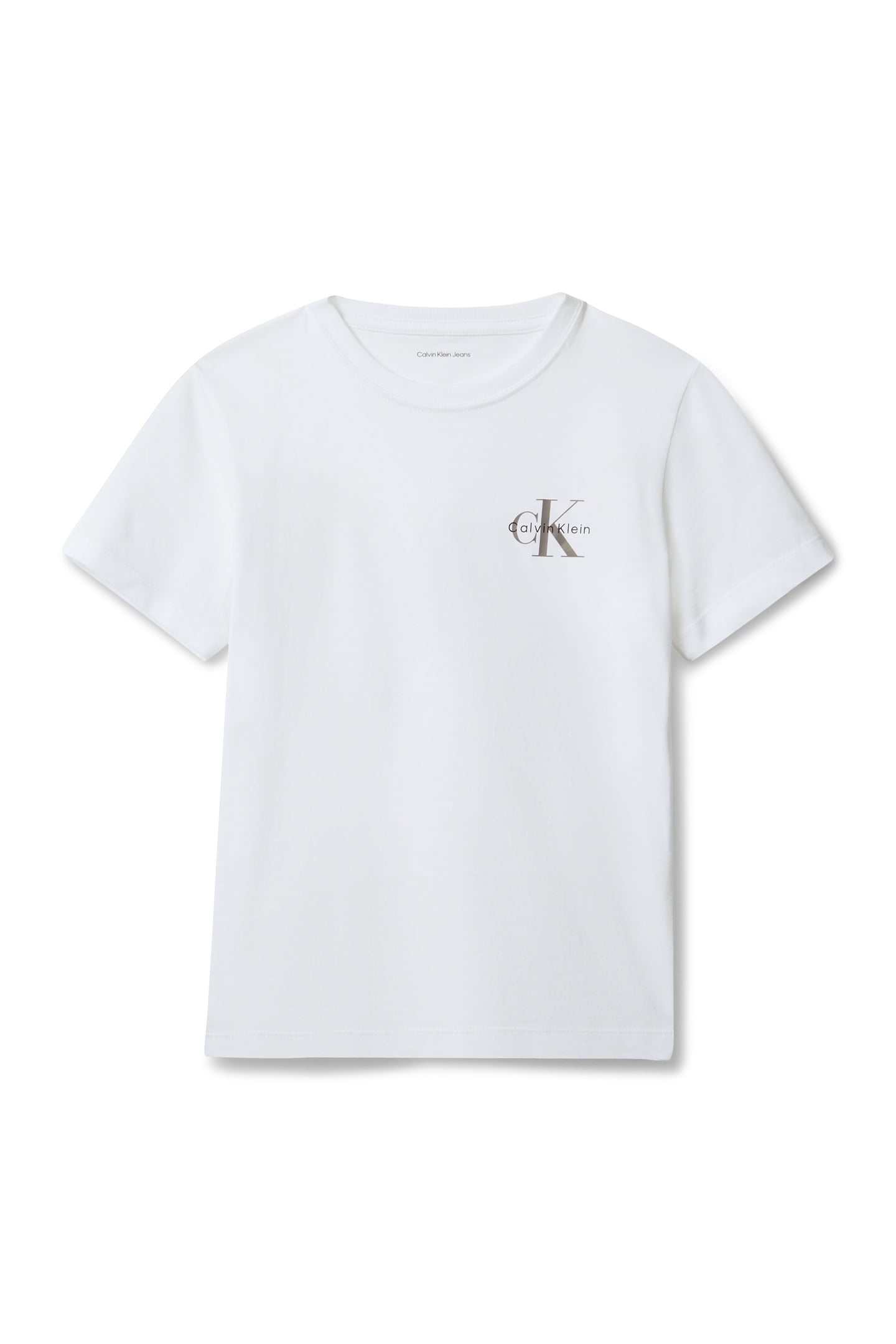 UNISEX SMALL MONOLOGO SS TEE BRIGHT WHITE 4