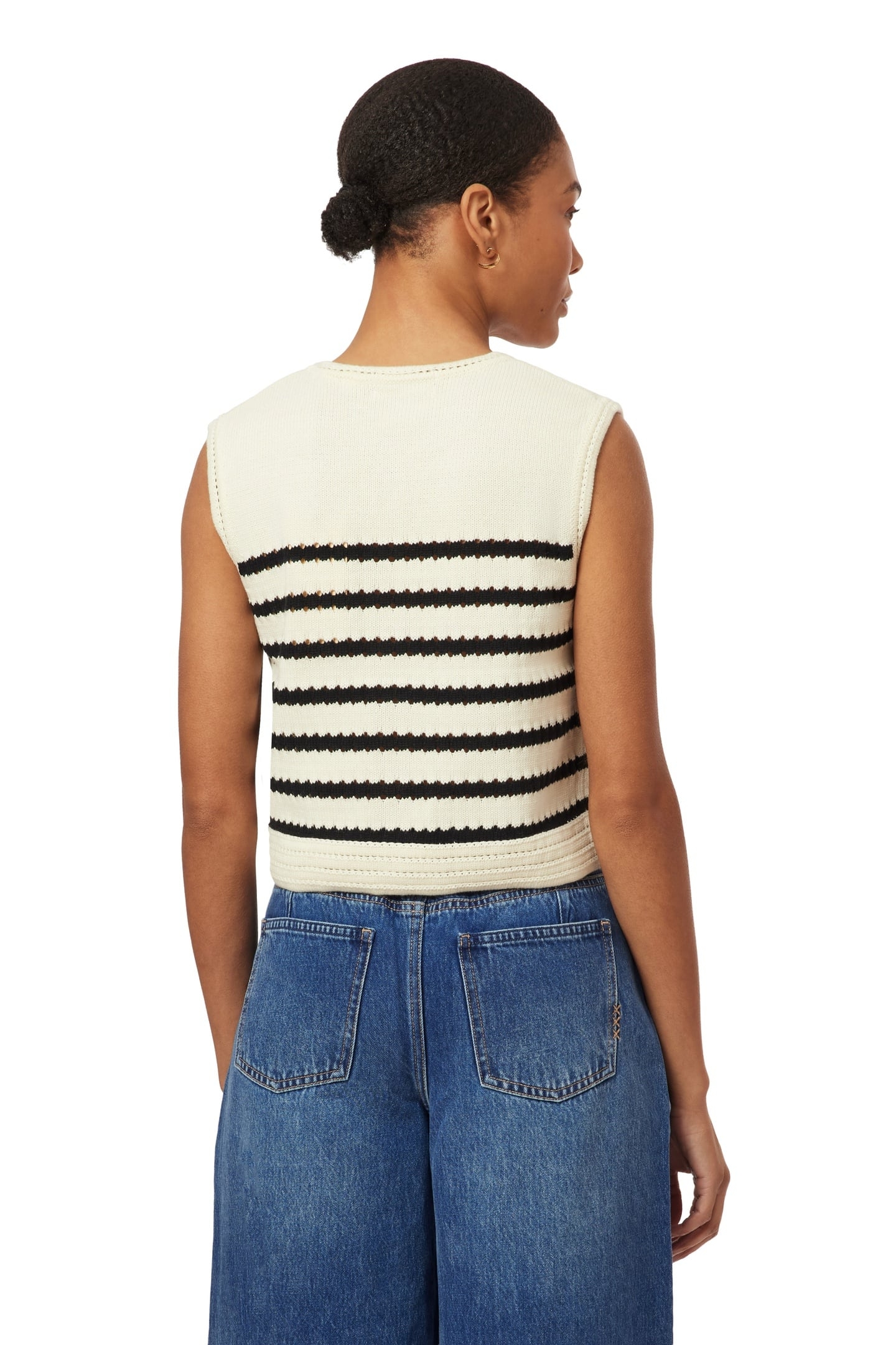 CREW NECK VEST SUGAR SWIZZLE / BLACK NIGHT 4