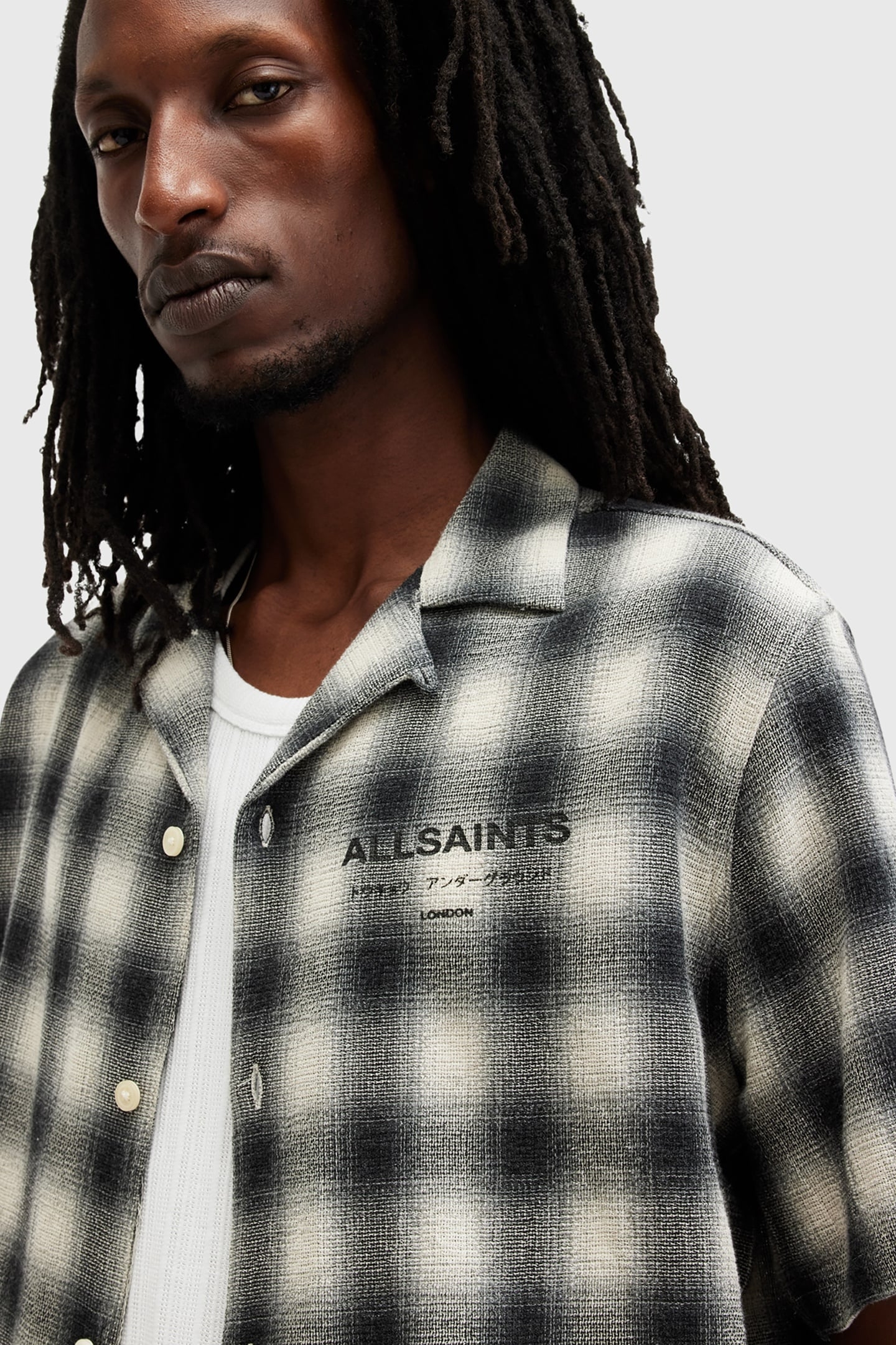 UNDRGRND CHK SHIRT OFF WHITE 7