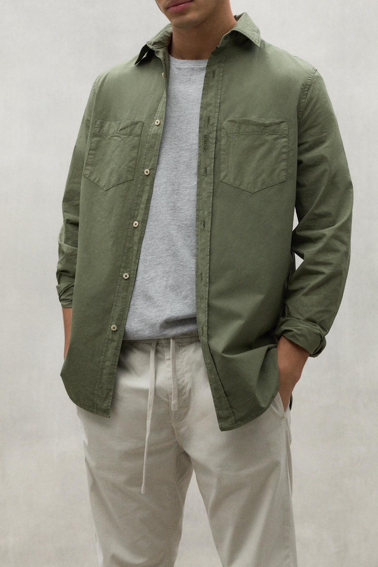 ERNESTOALF SHIRT KHAKI 1