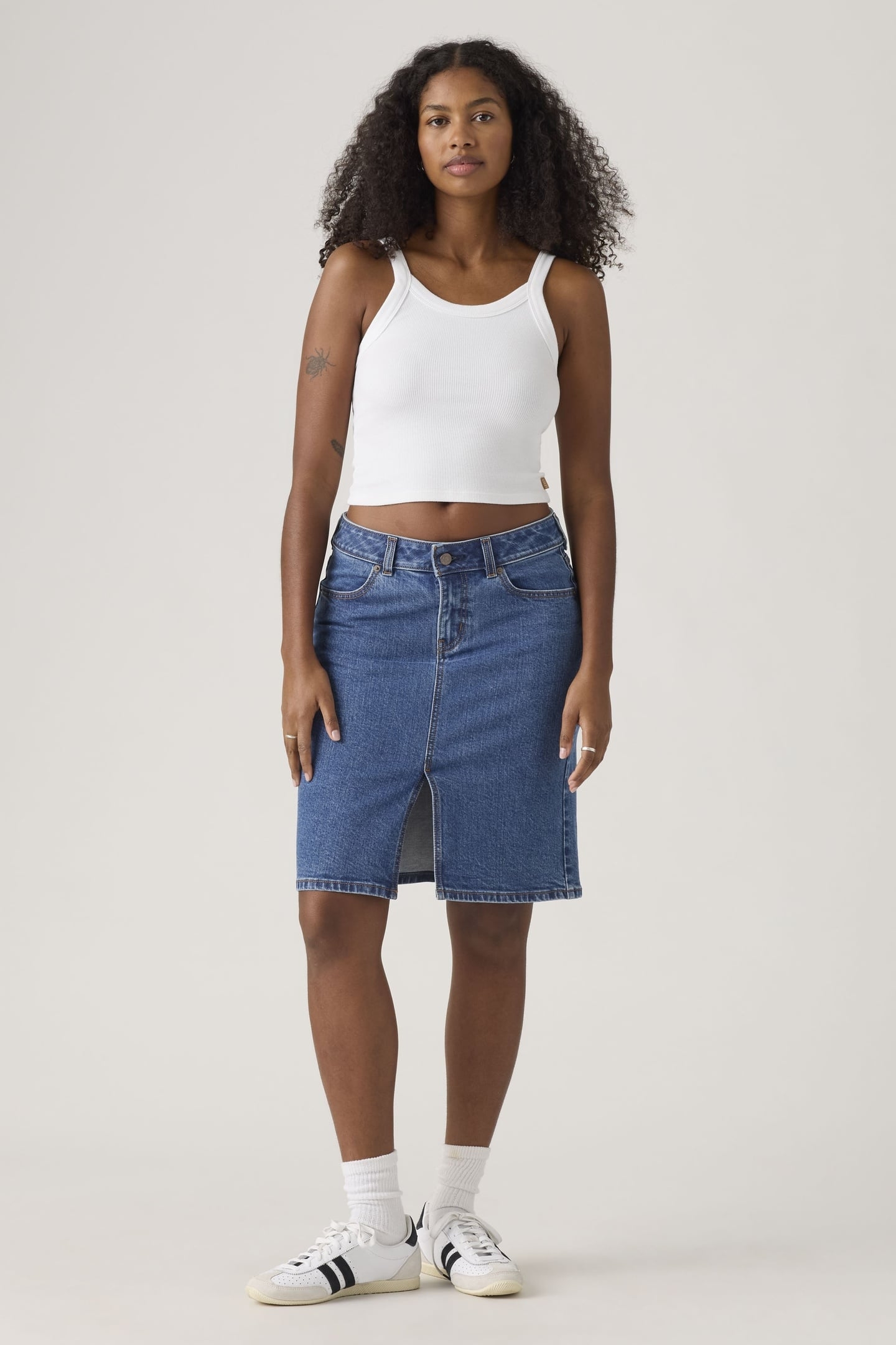 LOW MIDI SKIRT BLUE 3