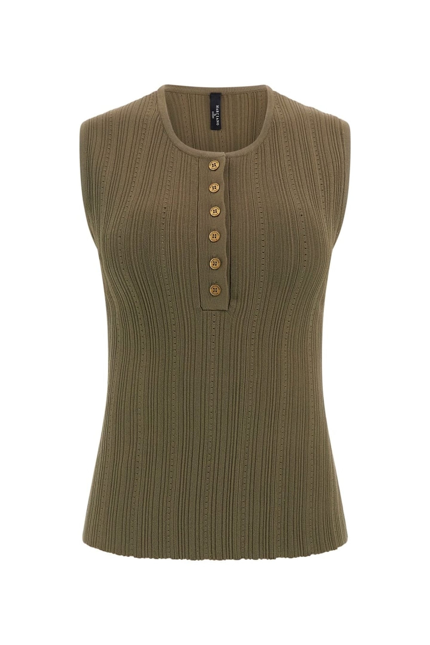 MARCIANO BY GUESS GIADA SLV SWEATER TOP ARMY OLIVE 4