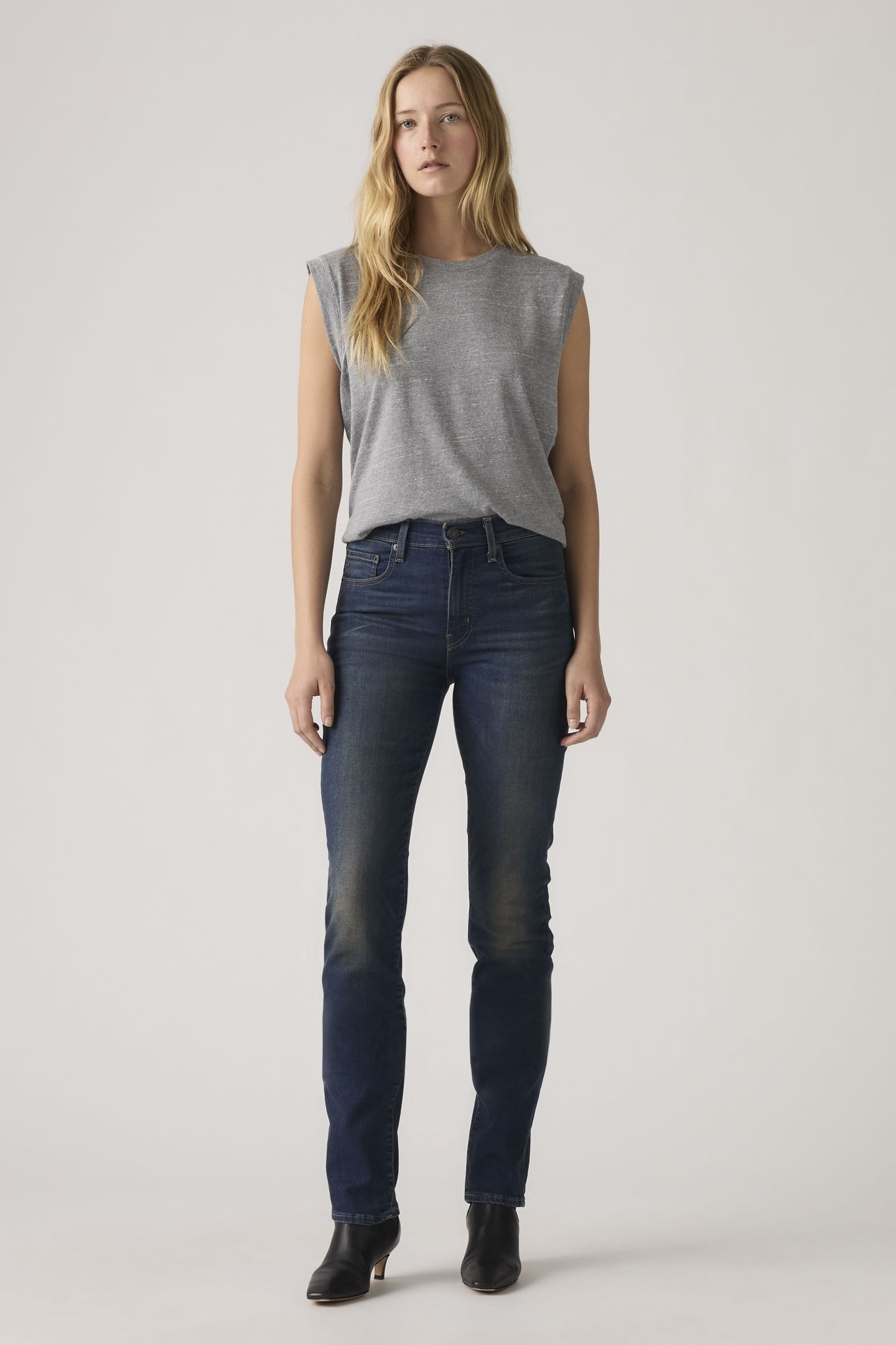 724™ HIGH RISE STRAIGHT JEANS BLUE 1