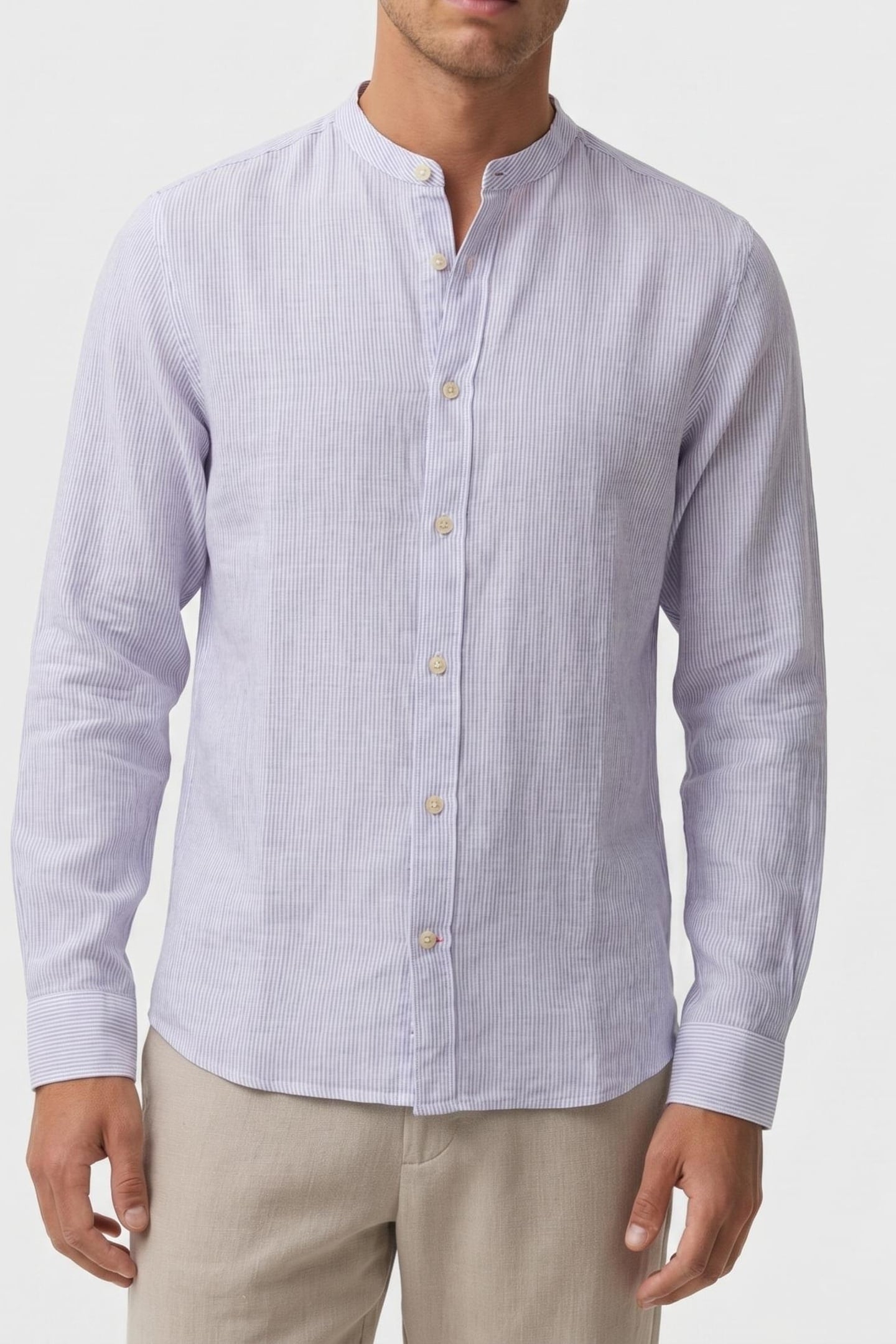 DAVIDALF SHIRT WHITE/BLUE 1