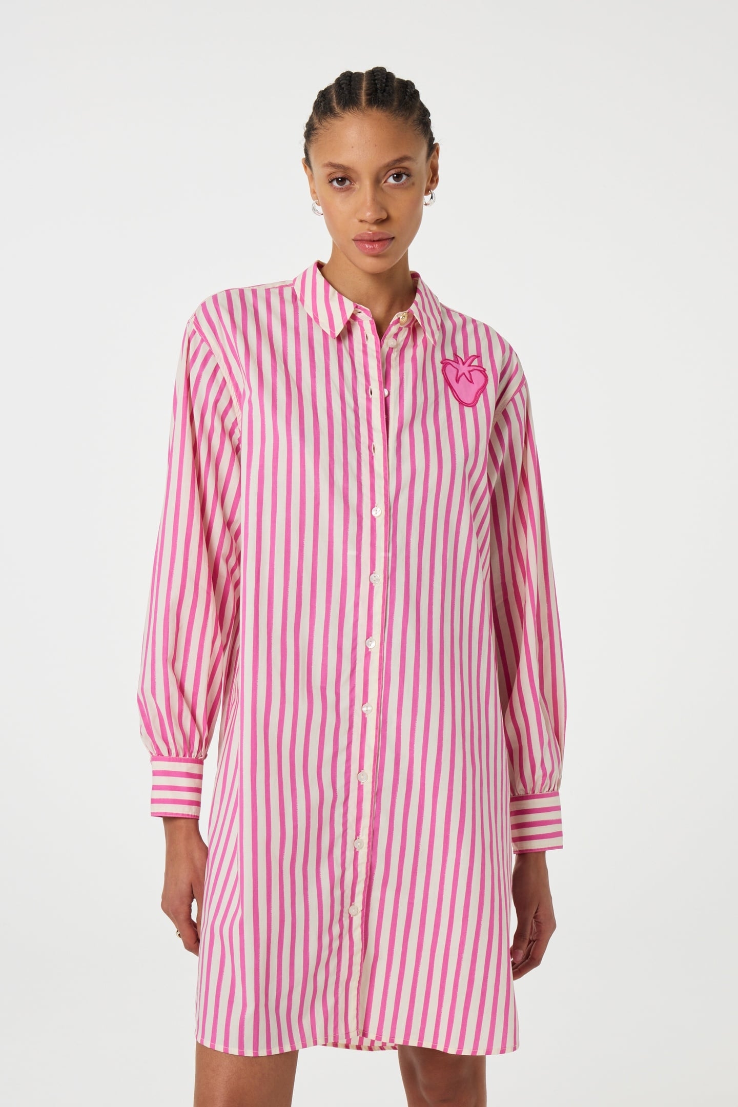 ALLIE DRESS PINK DREAM/WARM WHITE 2