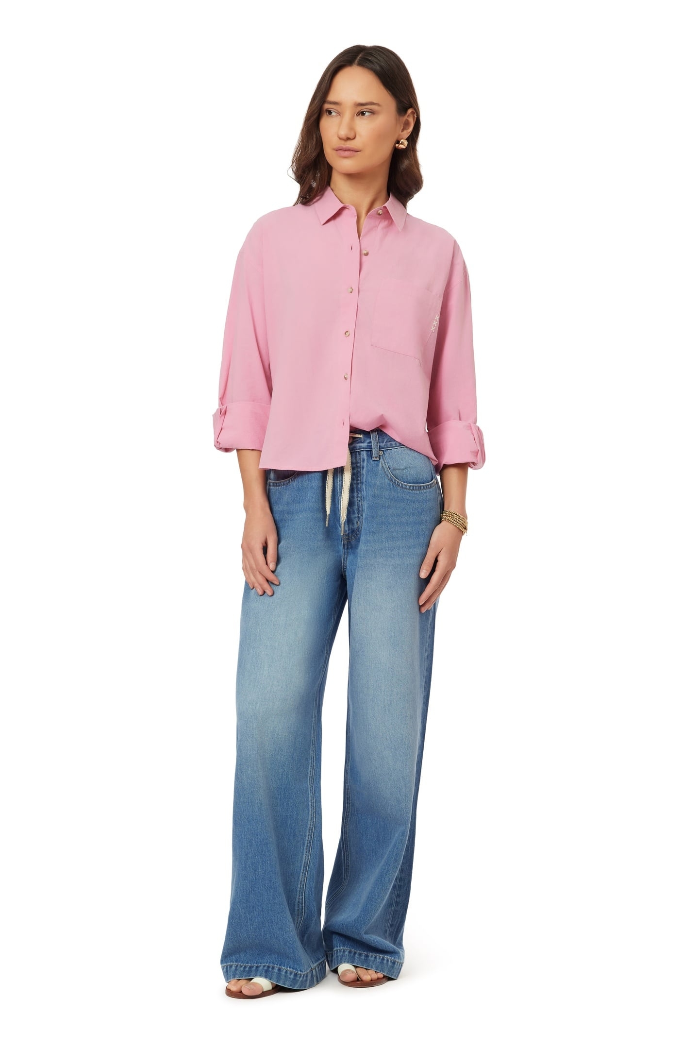 CROPPED SHIRT CASHMERE ROSE 2