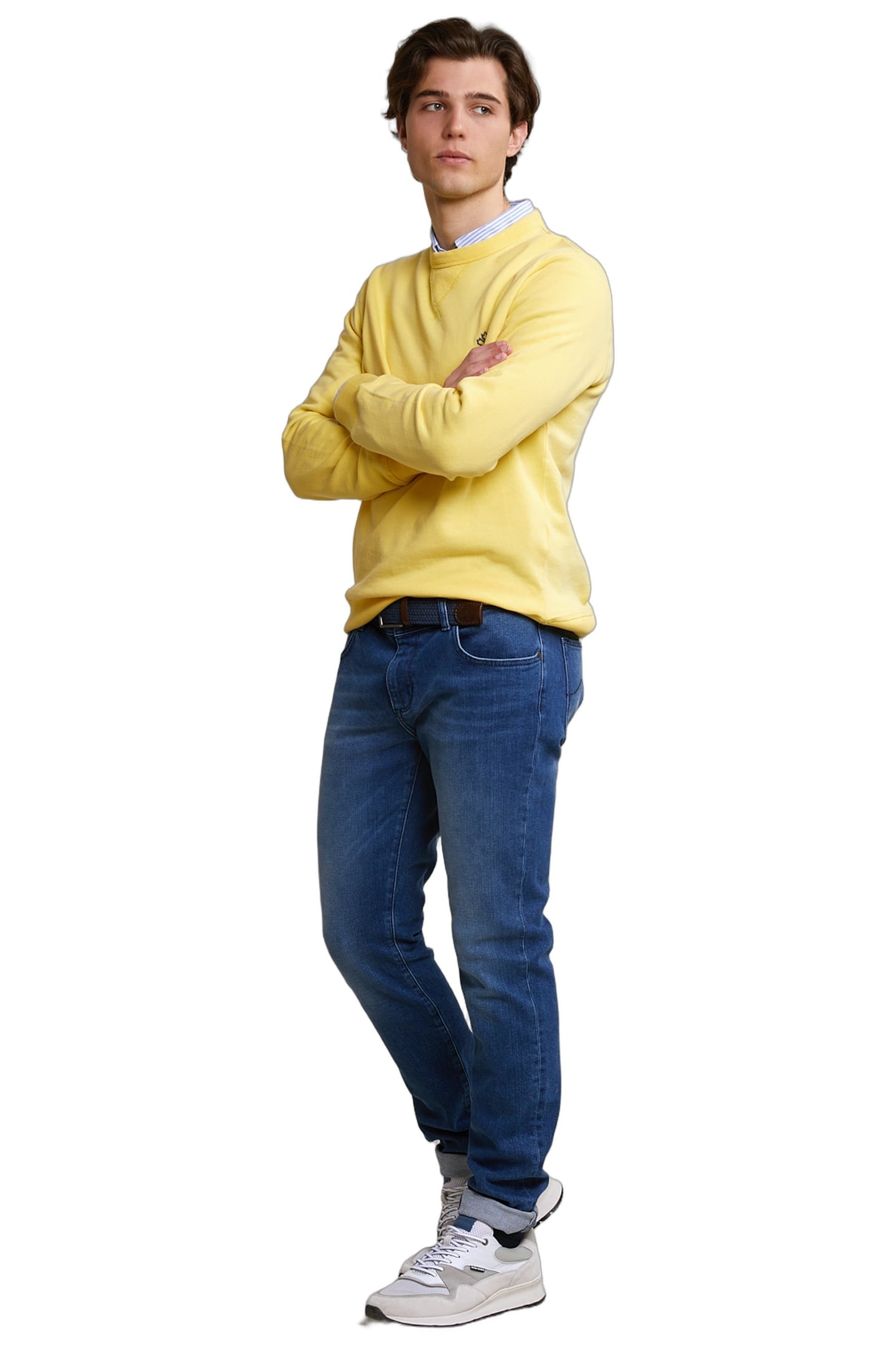 FANCY CREW NECK SWEATER SUN FLOWER 2