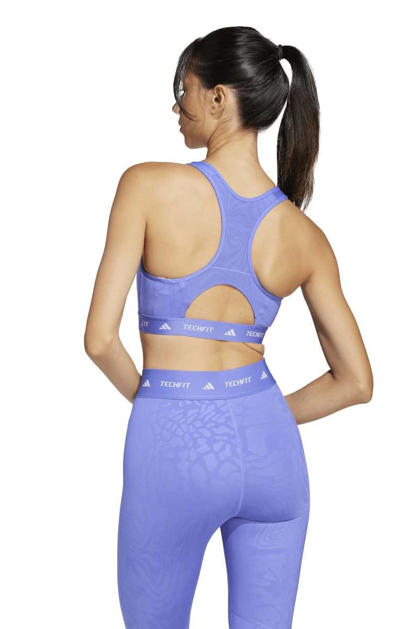 PERFORMANCE TECHFIT MEDIUM-SUPPORT HIGH-NECK PRINT BRA 2