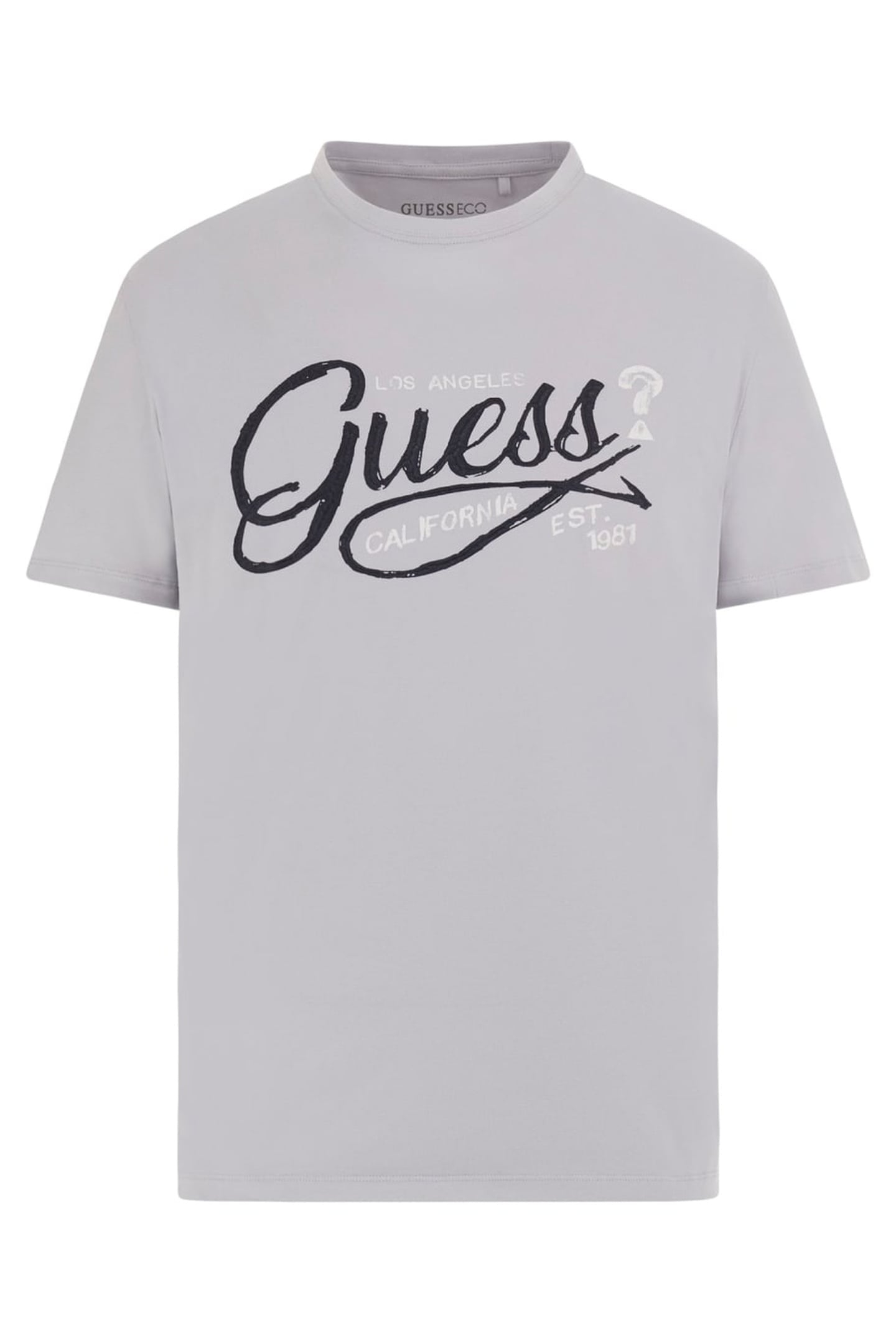 GUESS ECO SS CN GUESS LOGO TEE SOFT GREY 1