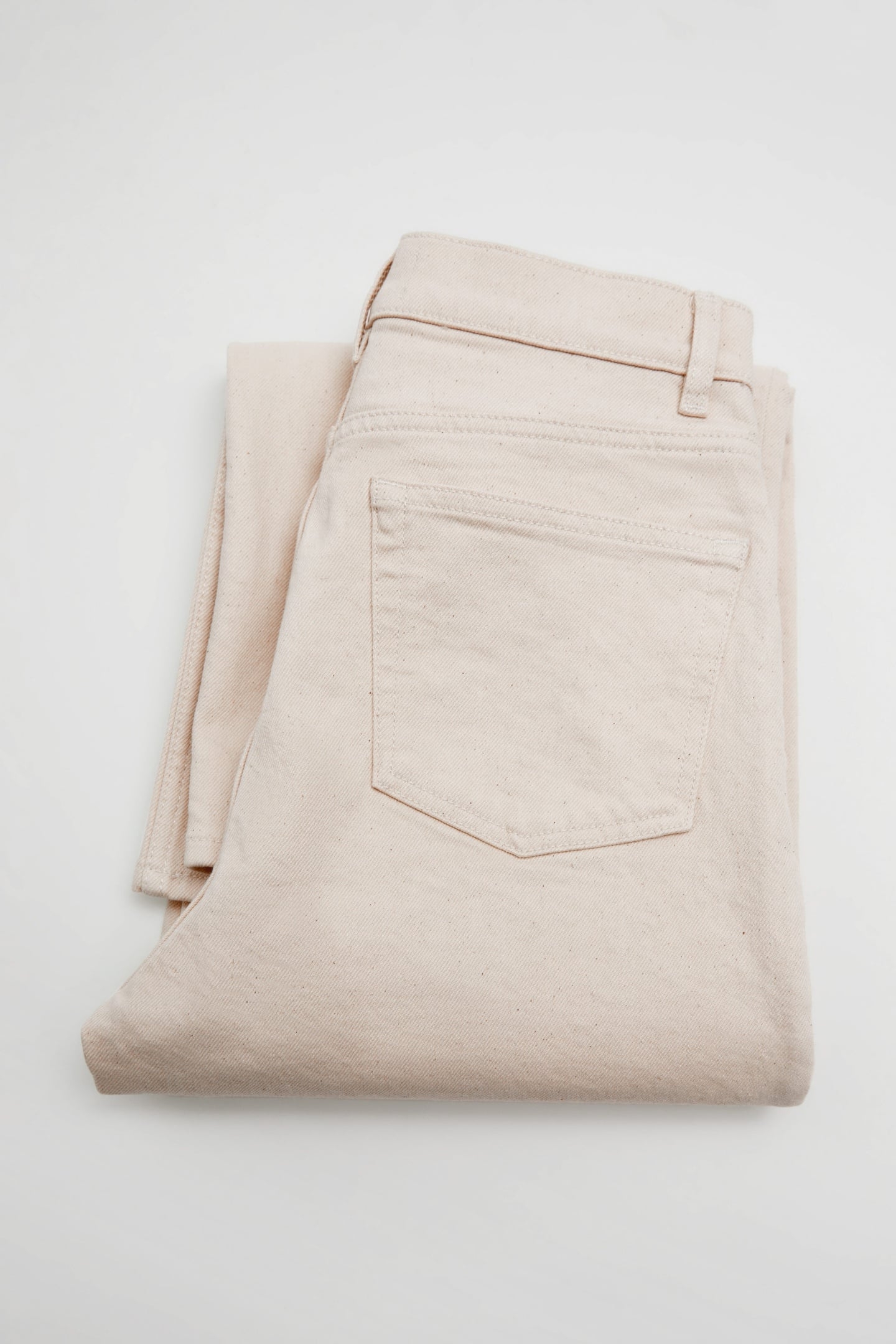 WIDE CUT CROP BEIGE 2