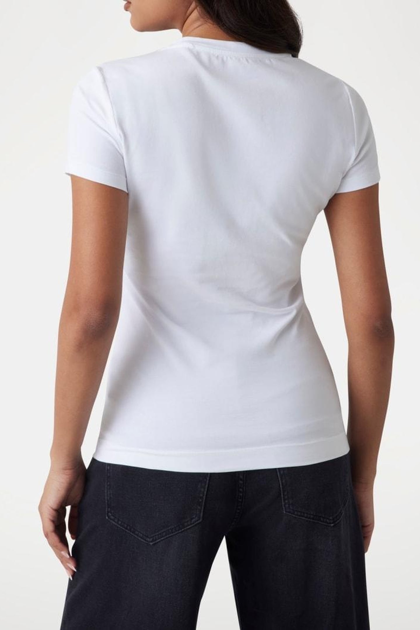 GUESS ECO SS CN ALICE TEE PURE WHITE 4