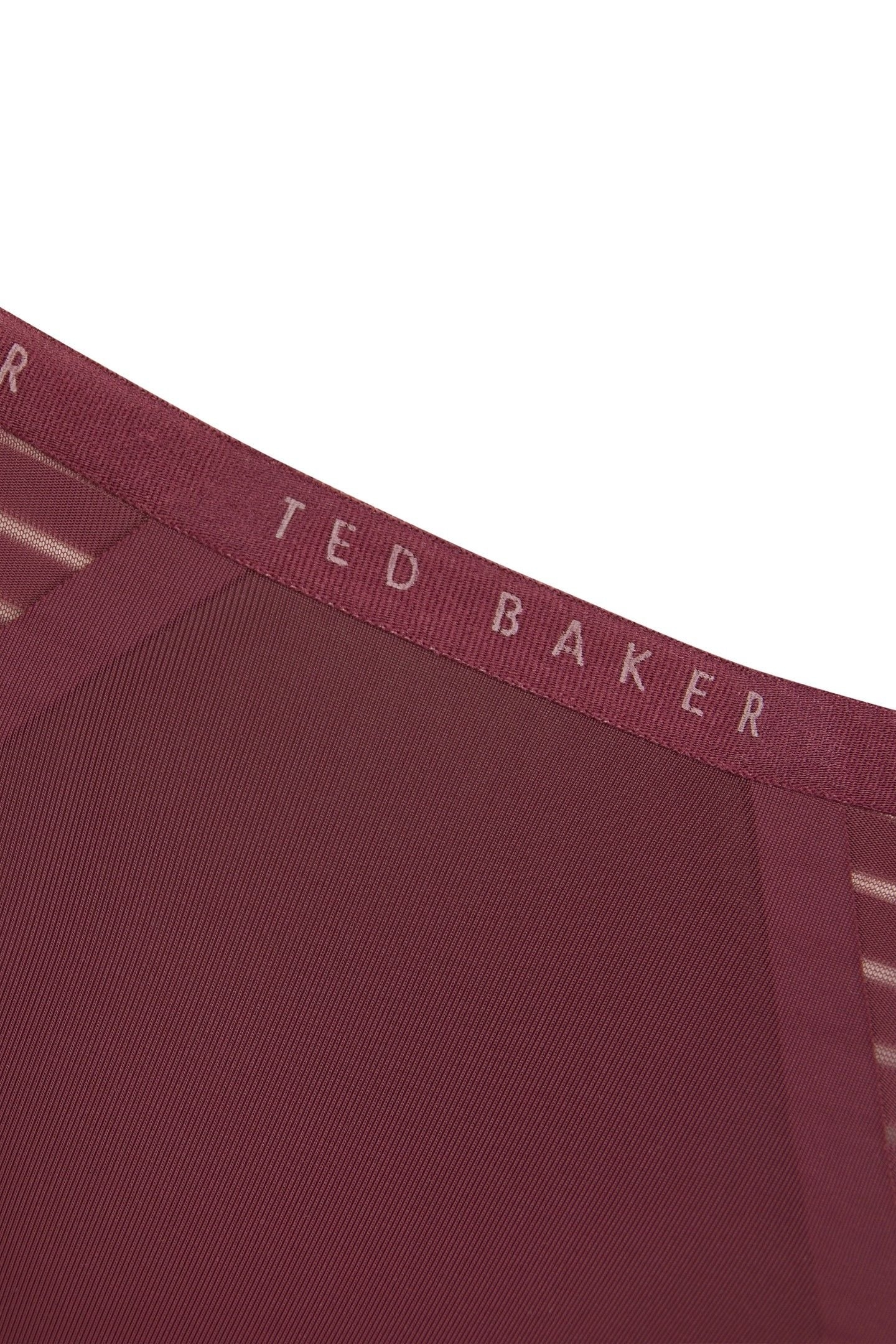 JESSIE MESH BRIEF NO SHOW WINE/MAUVE/WHITE 8