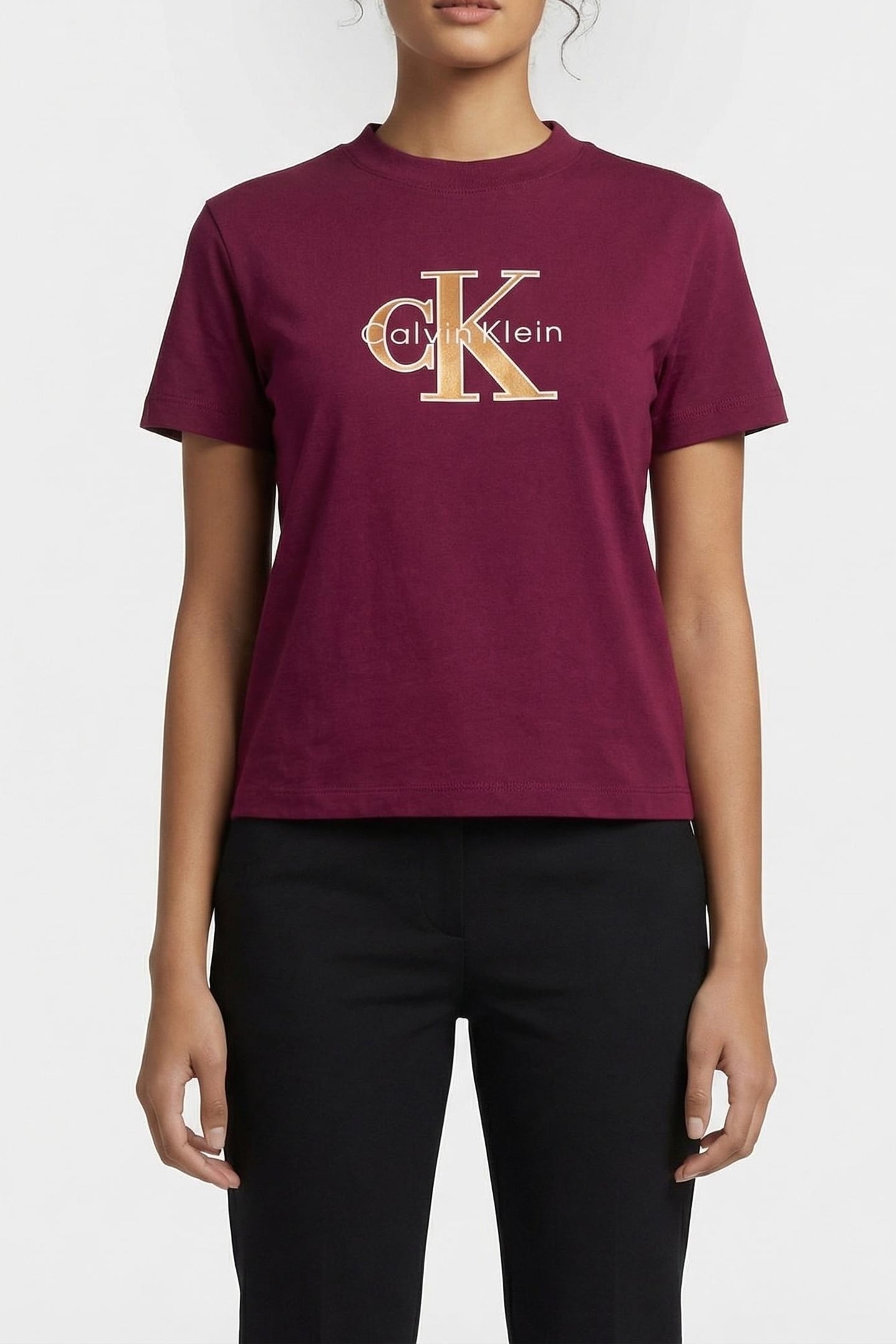 SS CLASSIC MONOLOGO TEE BERRY GLAZE 1