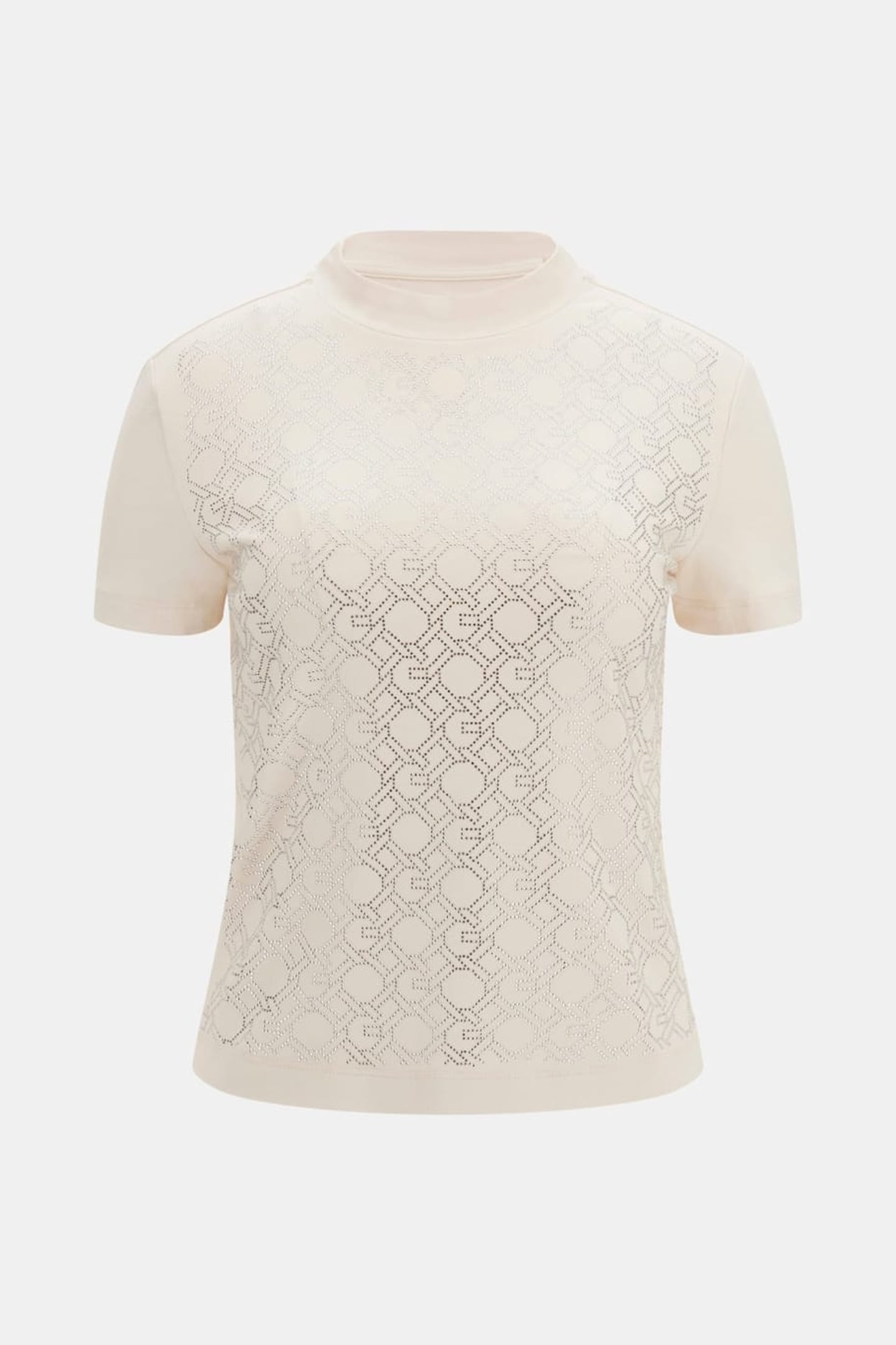 GUESS ECO SS MOCK NECK ALL OVE MUTED STONE 4