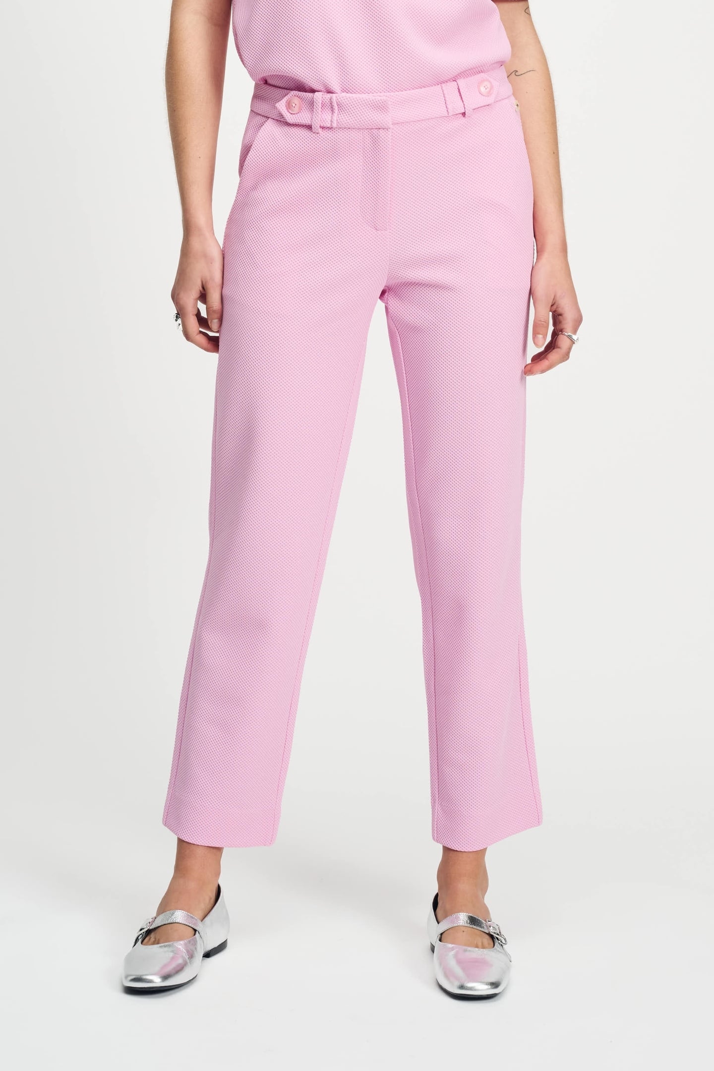 PANTS - TAPERED ROSE PINK 1
