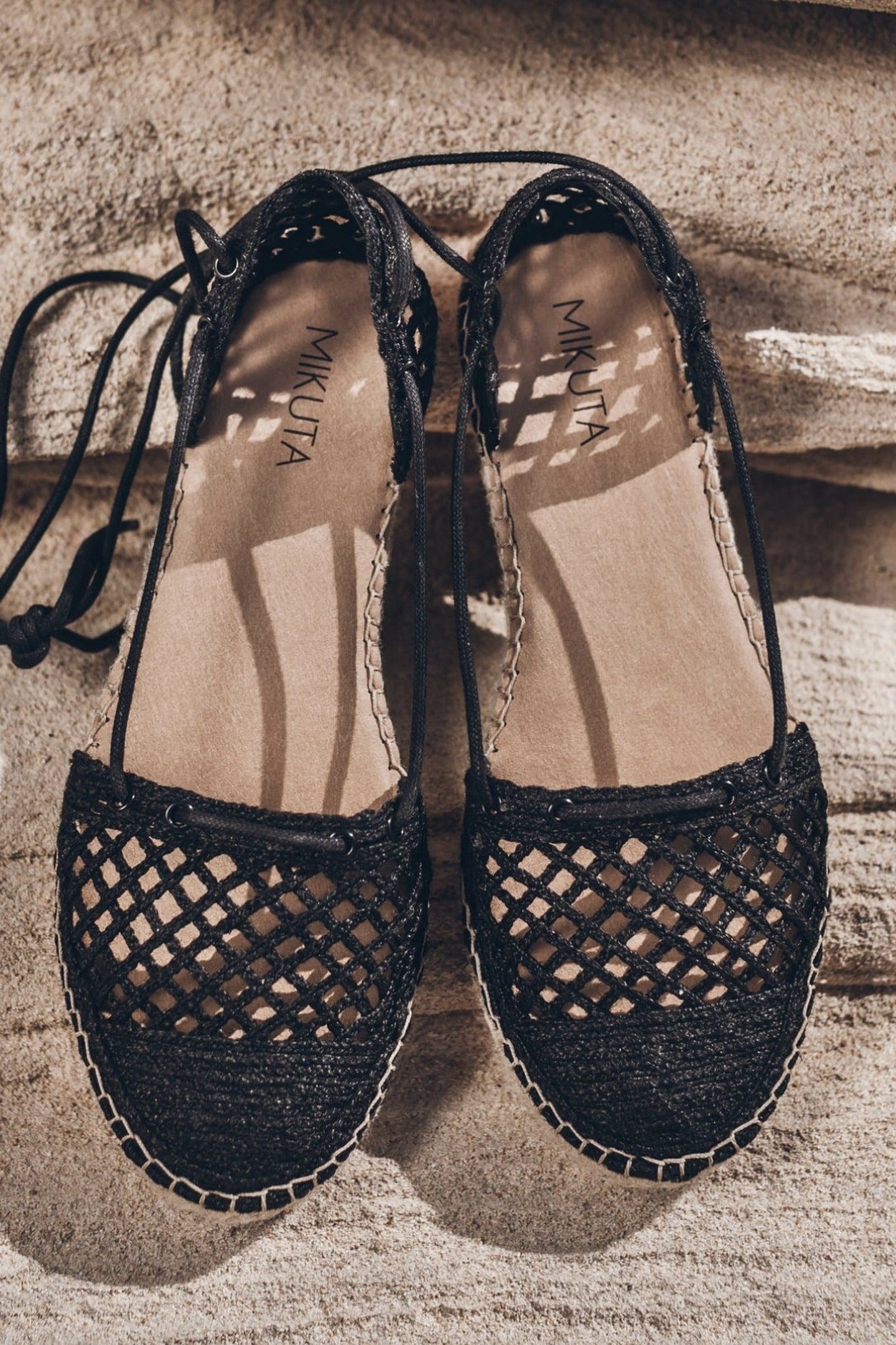 THE BLACK LACED ESPADRILLES BLACK 2