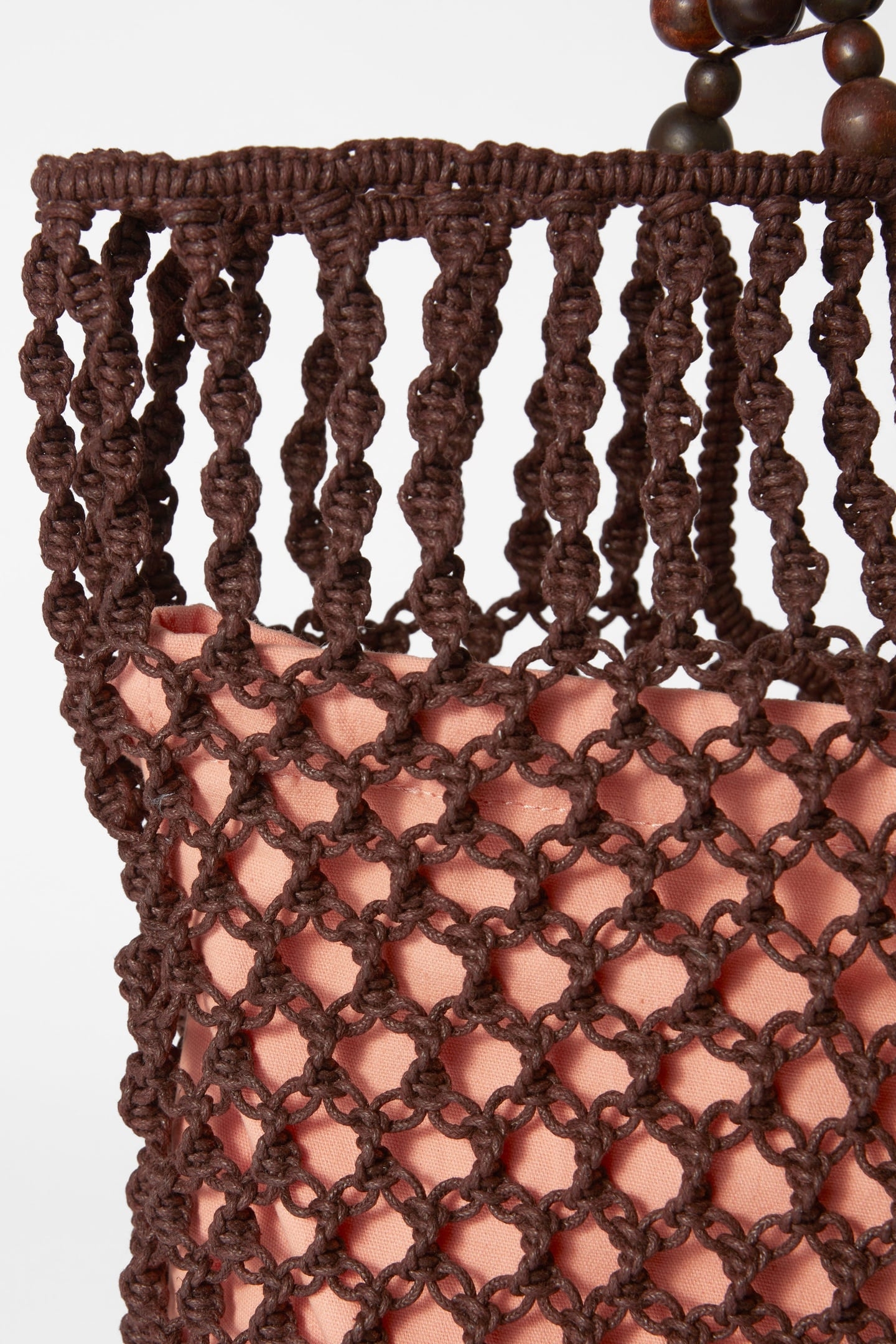 TIANA TOTE CROCHE BROWN 3