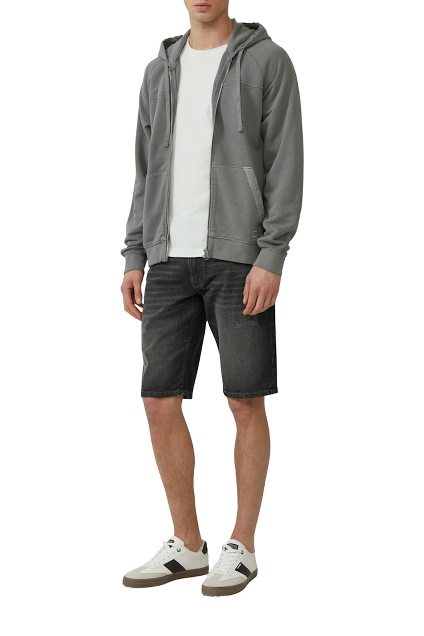 JEANS SHORTS GREY/BLACK 4