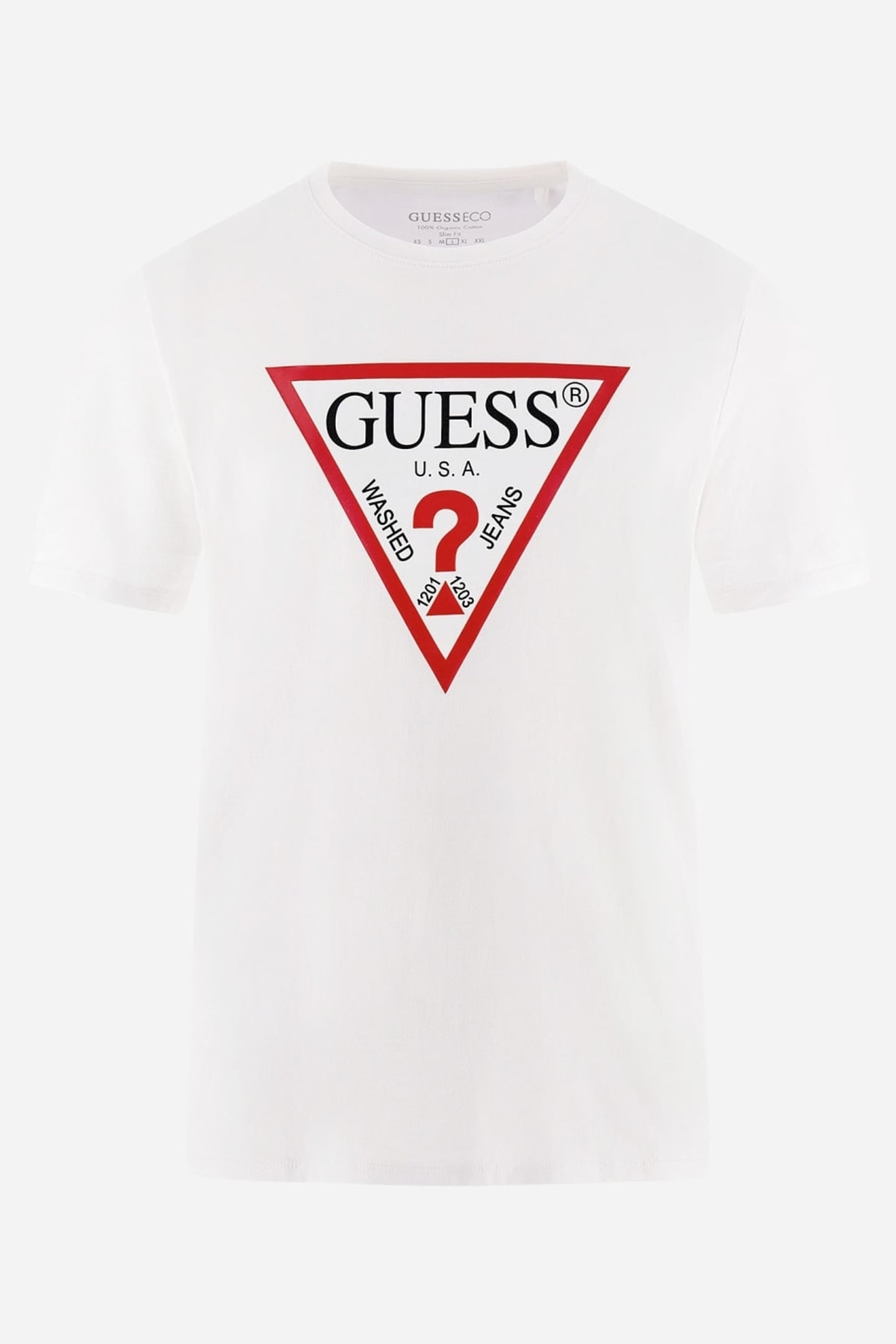 GUESS ECO CN SS ORIGINAL LOGO PURE WHITE 8