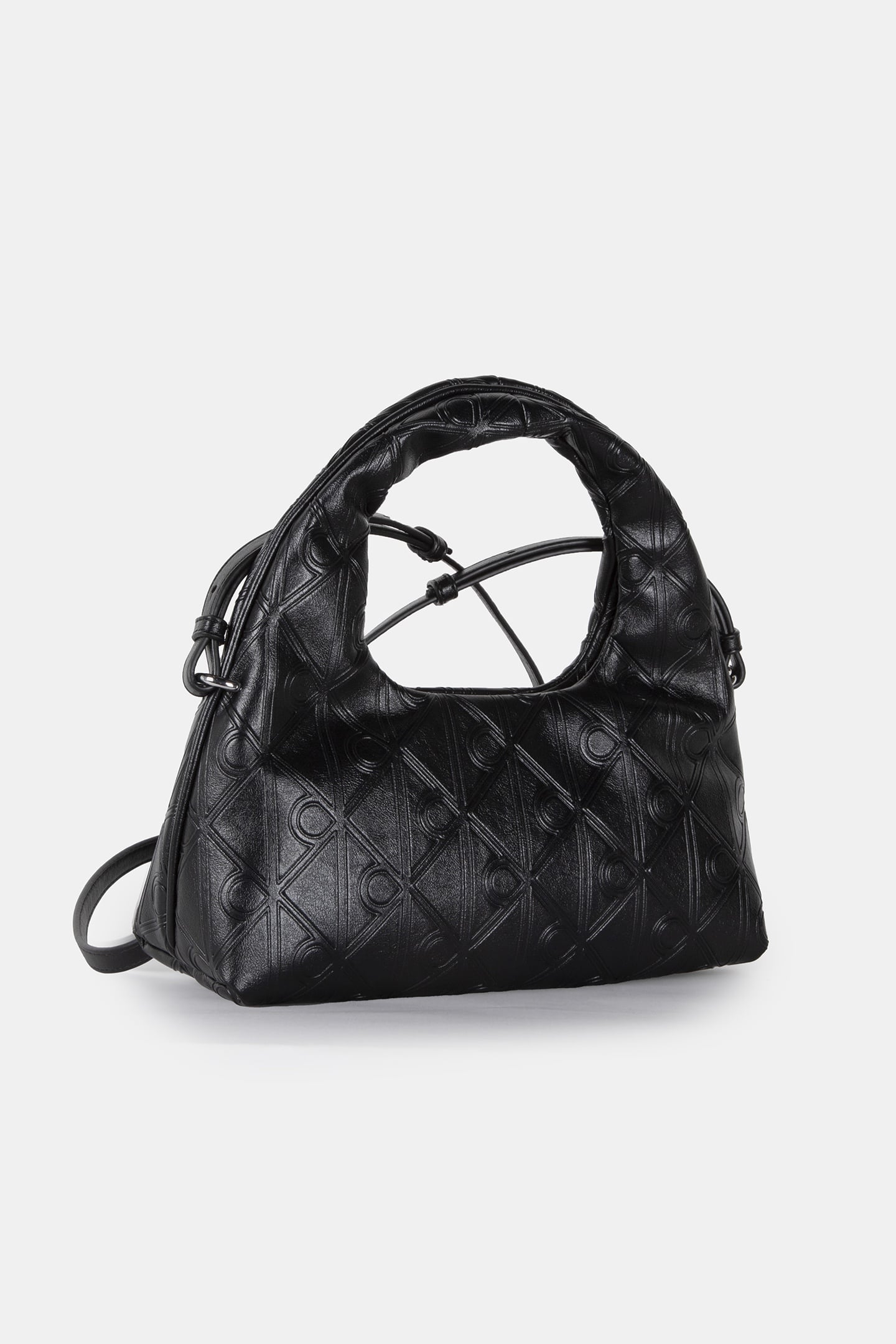 EMBLEM AOP PUFFER BAG BLACK 3