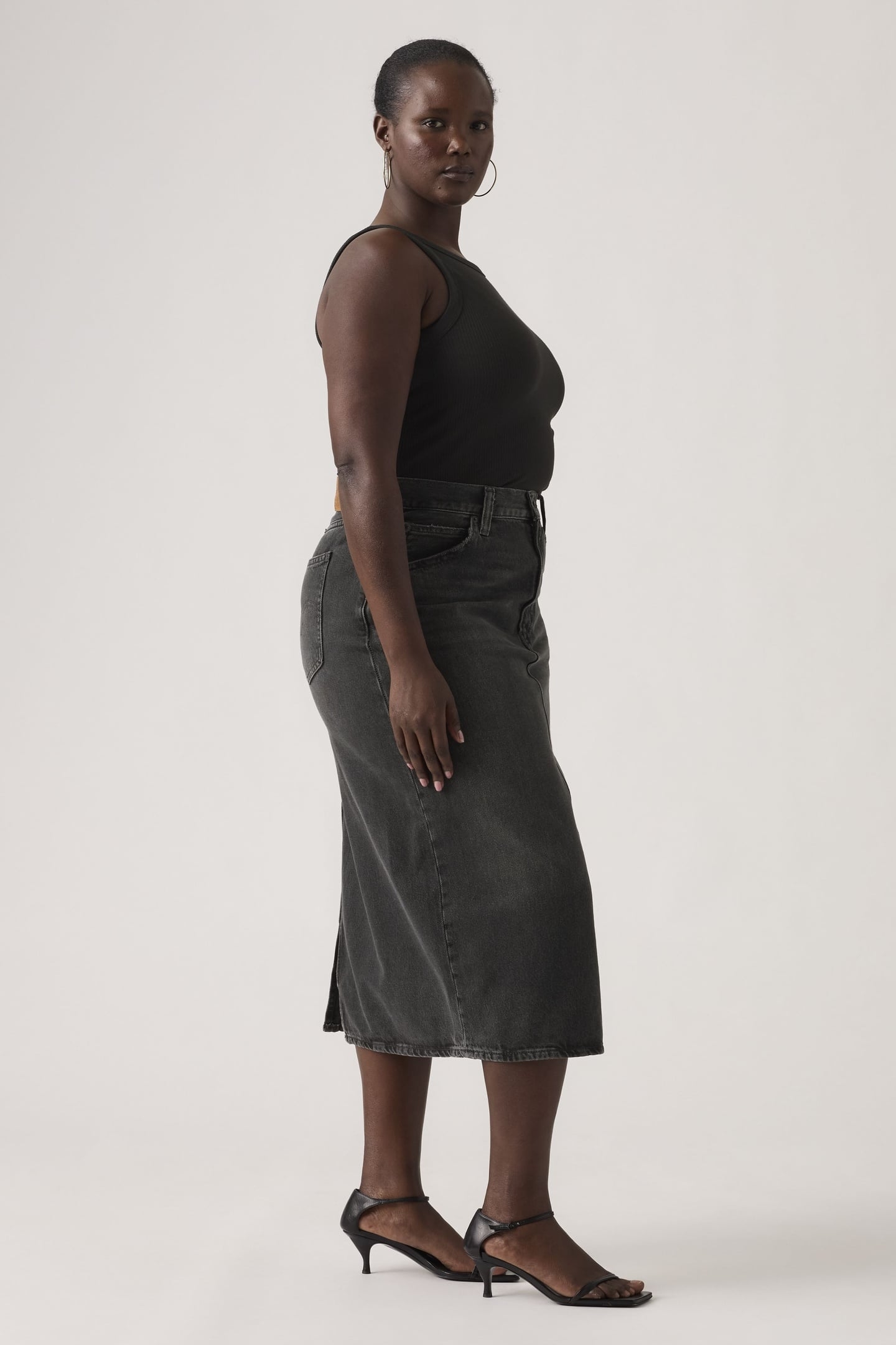 HIGH RISE BACK SLIT SKIRT 6