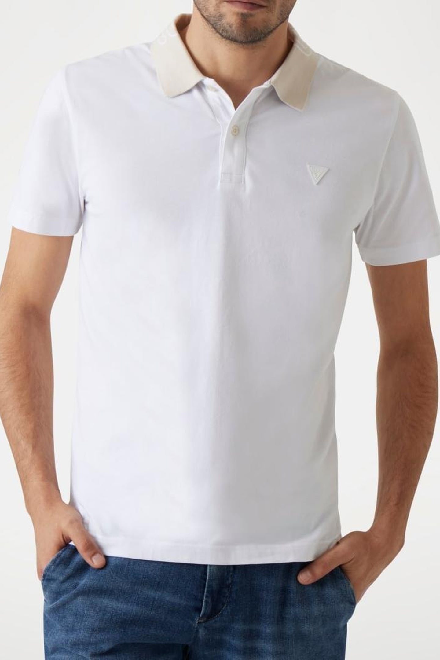 GUESS ECO NOLAN SS POLO PURE WHITE 4