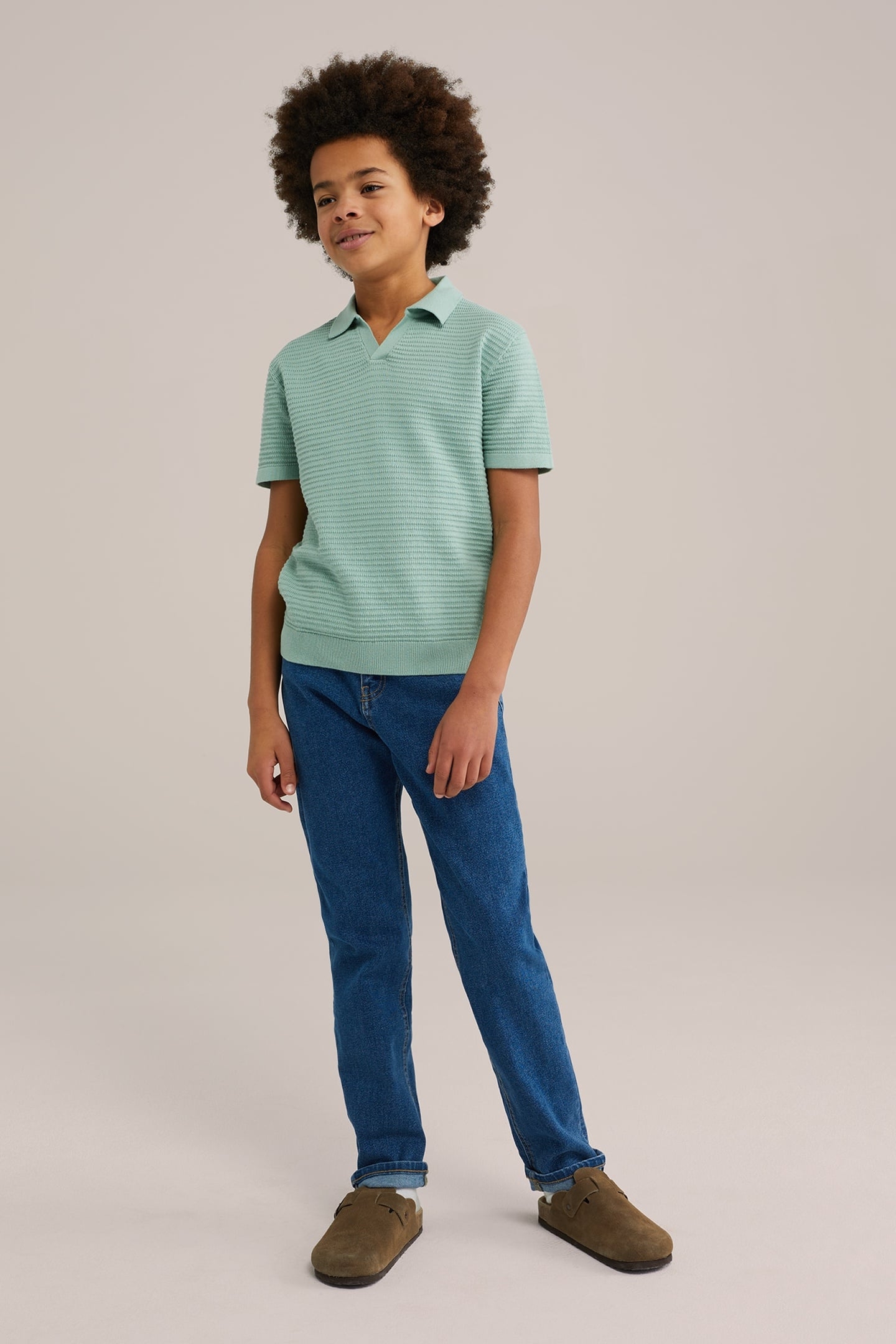 5-POCKET MID WAIST BLUE 1