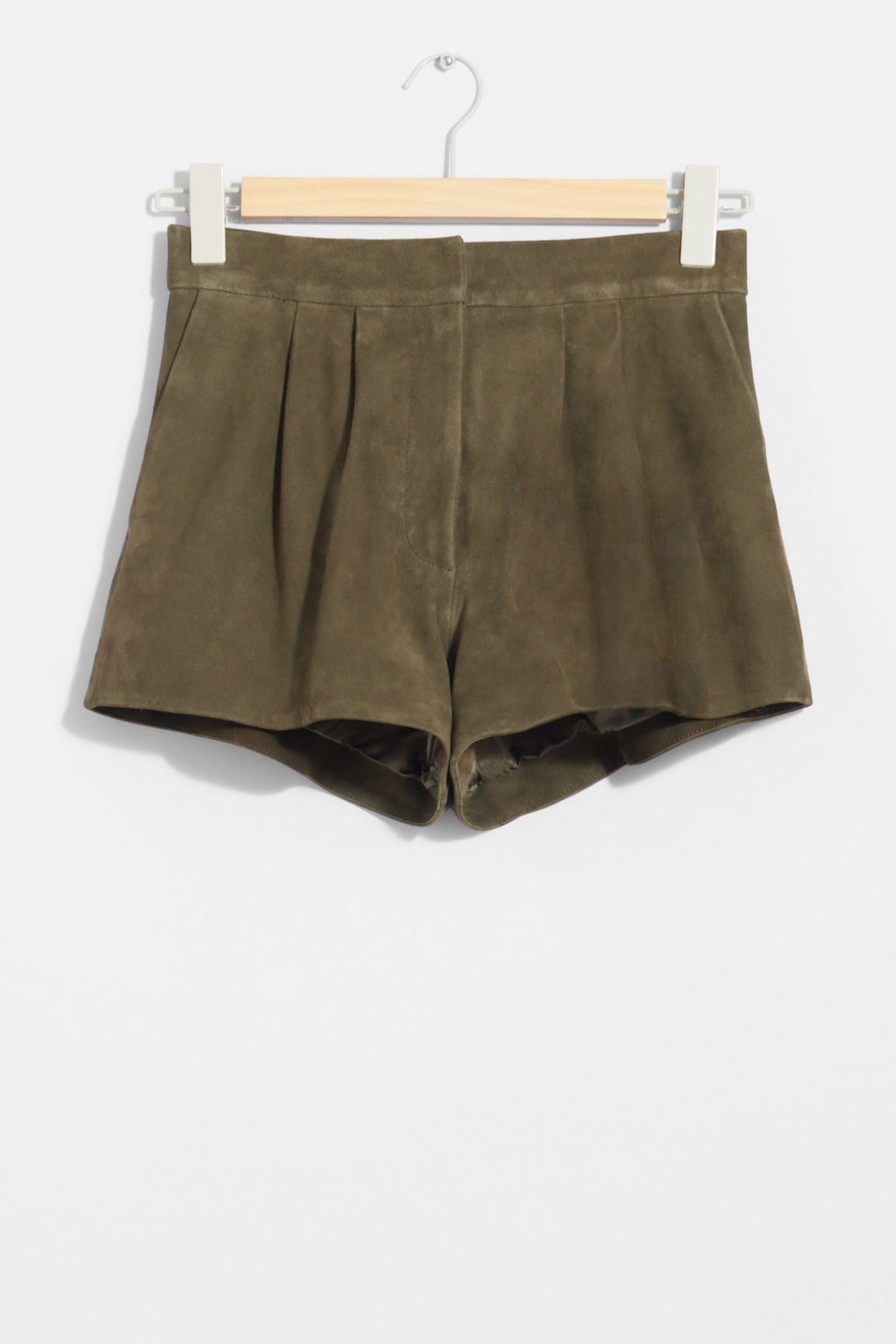 SMILE SUEDE SHORTS SPEED KHAKI 3