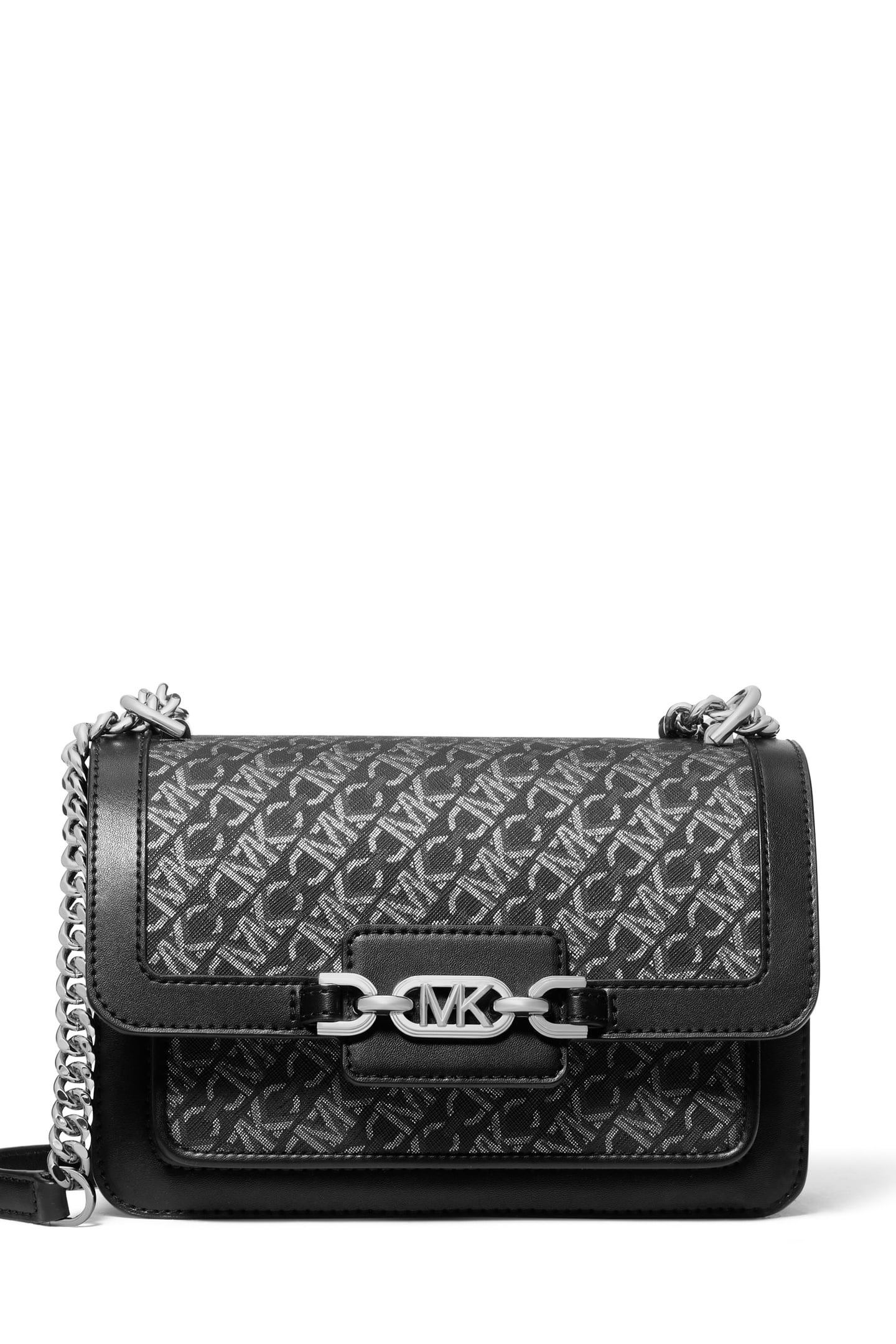 LARGE SHOULDER BAG BLK/SILVER 1