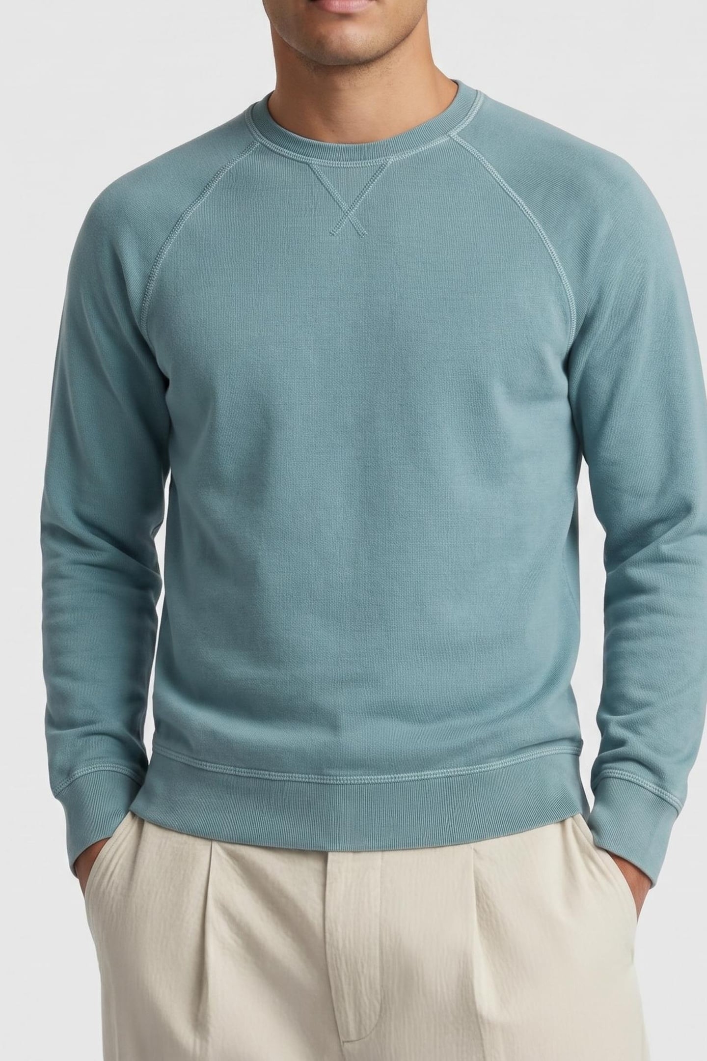 BERJAALF SWEATSHIRT AQUA GREEN 1