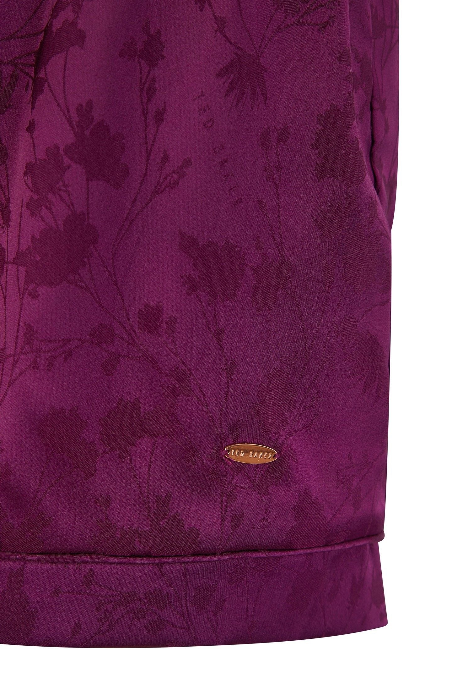 ZARA SHORT SATIN PJ DARK PURPLE 8